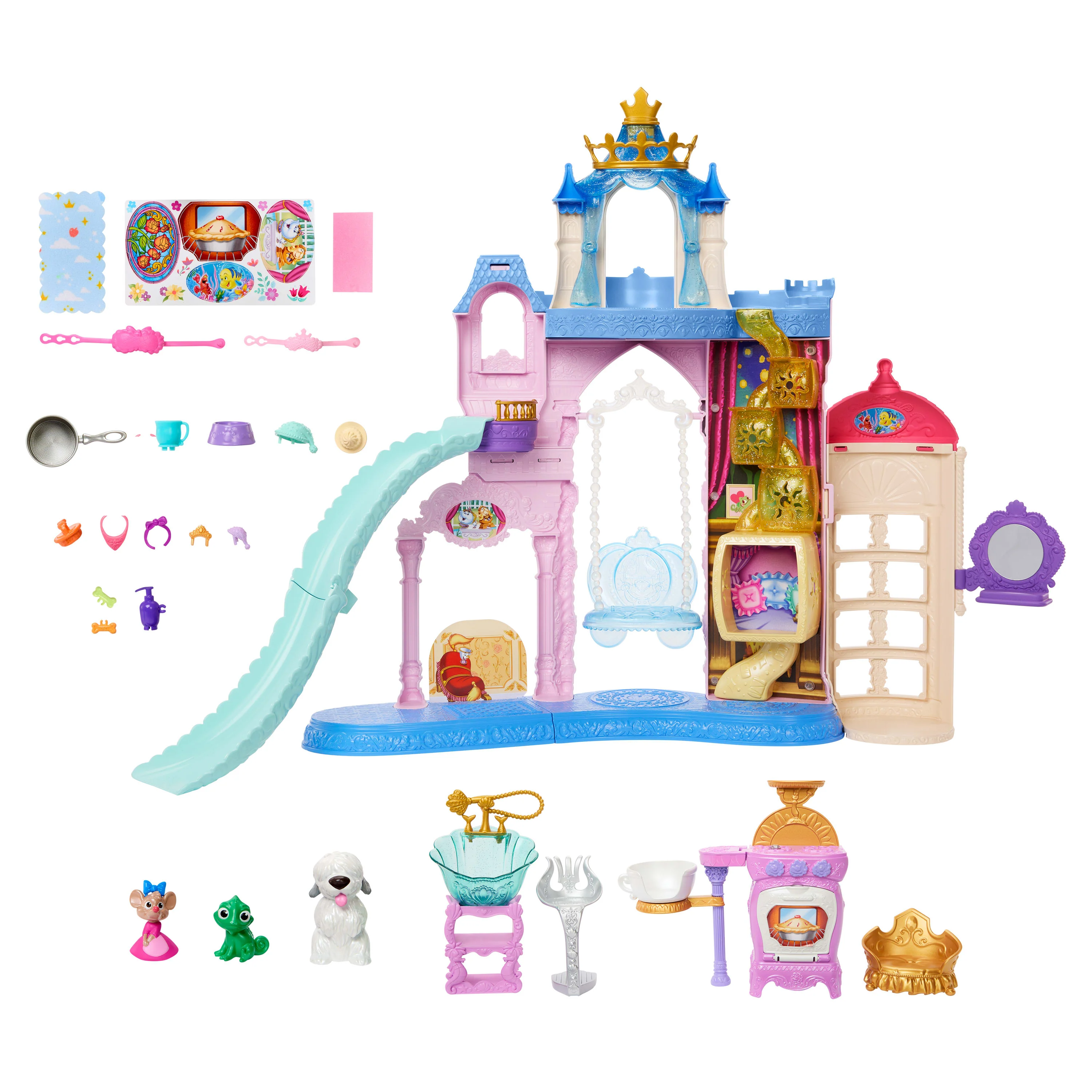 Disney Princess Pet Palace Playset With 7 Play Areas, 3 Animal Friends & 20+ Furniture & Accy - Image 4