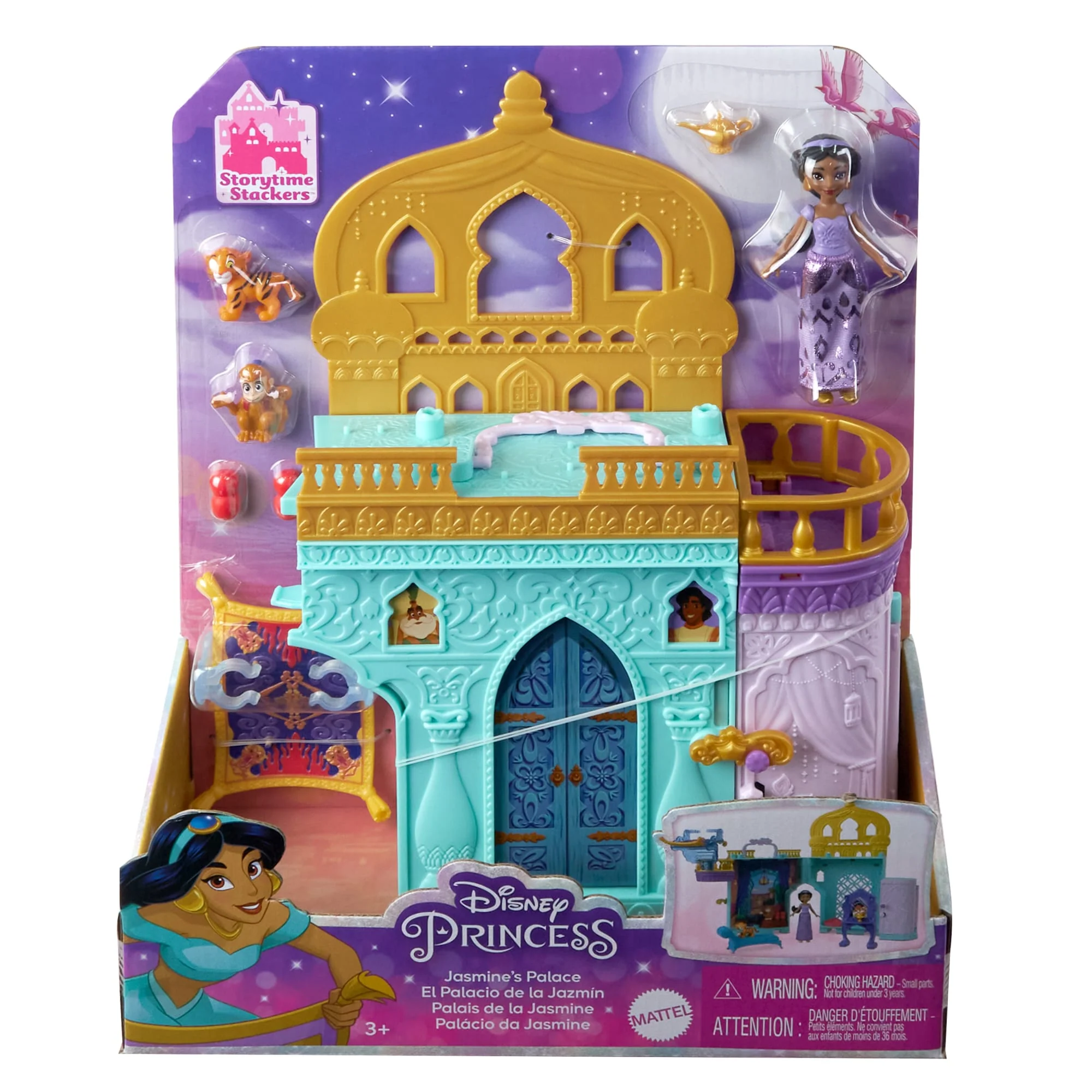 Disney Princess Jasmine Stacking Castle Doll House With Small Doll, inspired By Disney Movie Aladdin - Image 6