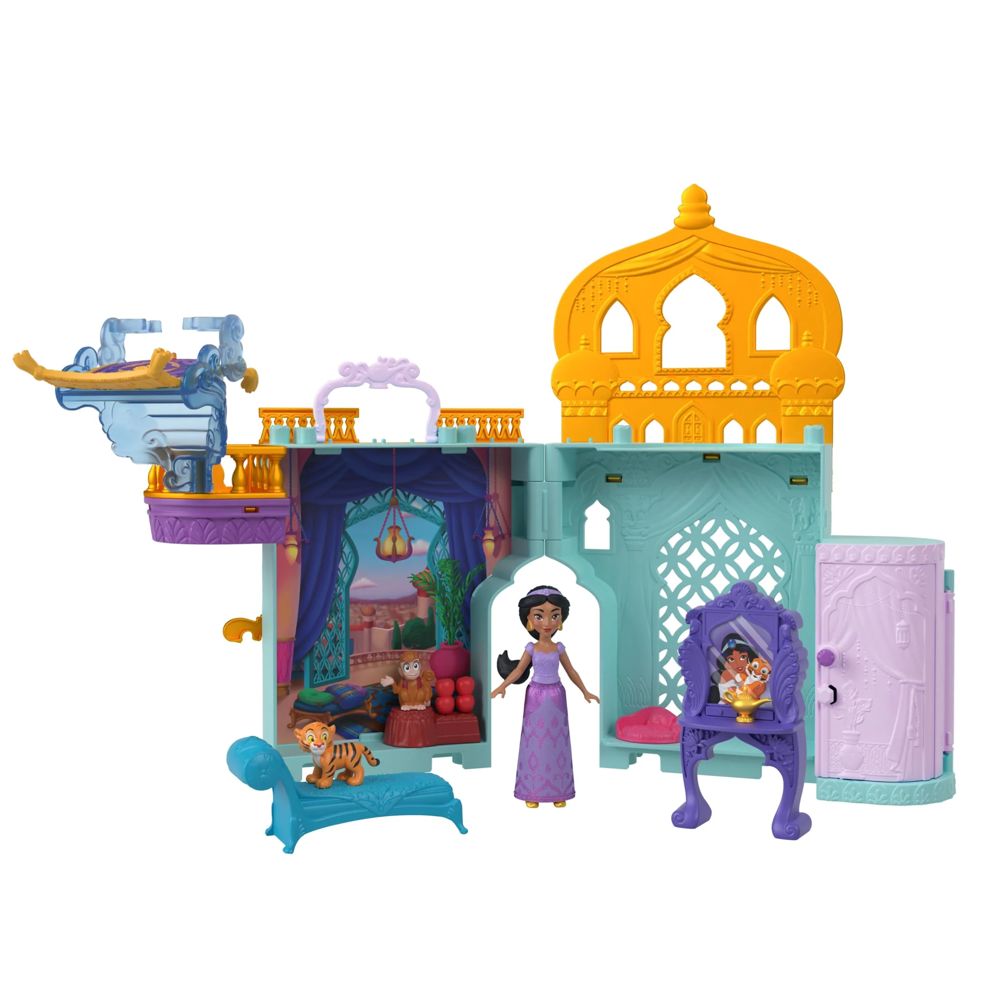 Disney Princess Jasmine Stacking Castle Doll House With Small Doll, inspired By Disney Movie Aladdin - Image 3