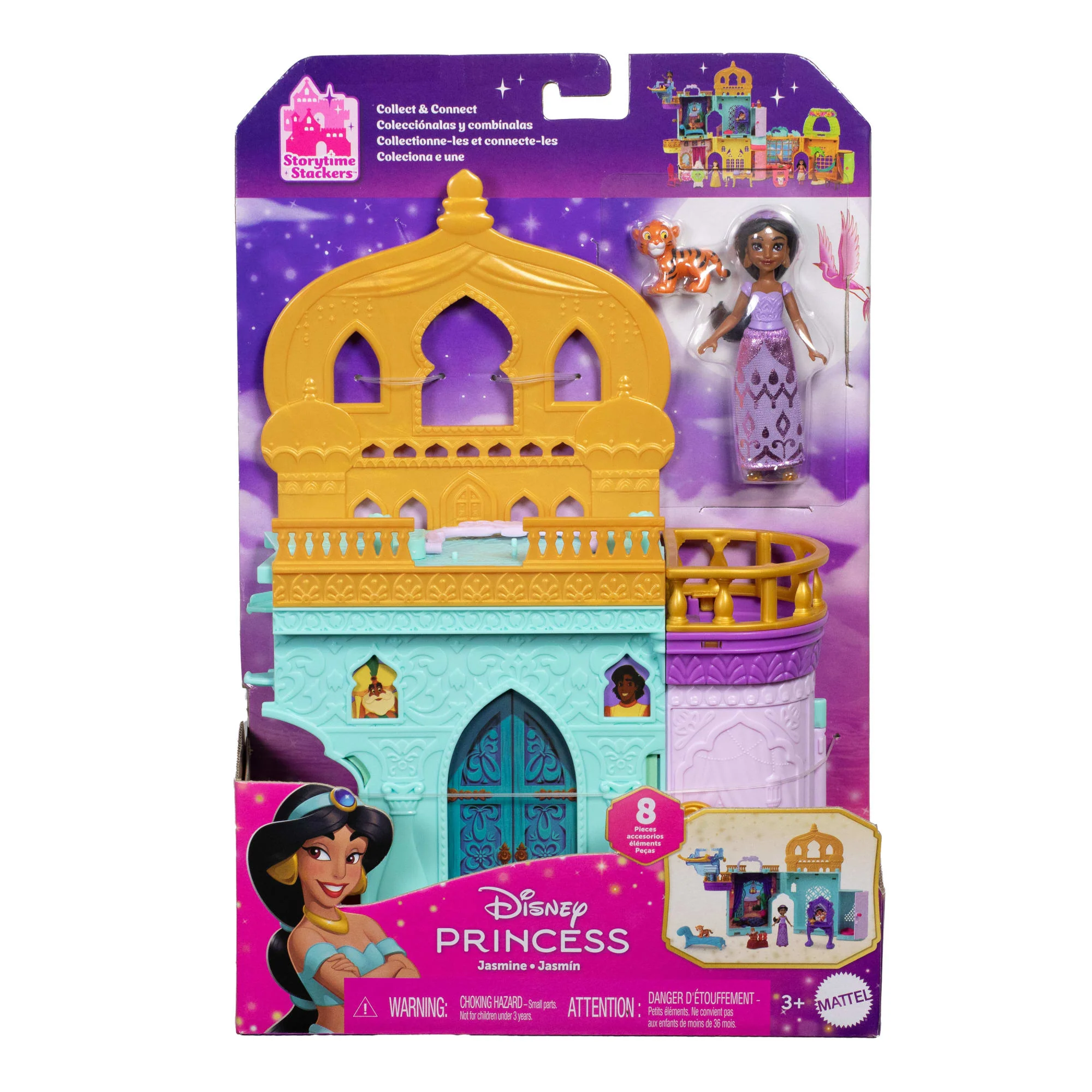 Disney Princess Jasmine Stacking Castle Doll House With Small Doll, inspired By Disney Movie Aladdin - Image 6