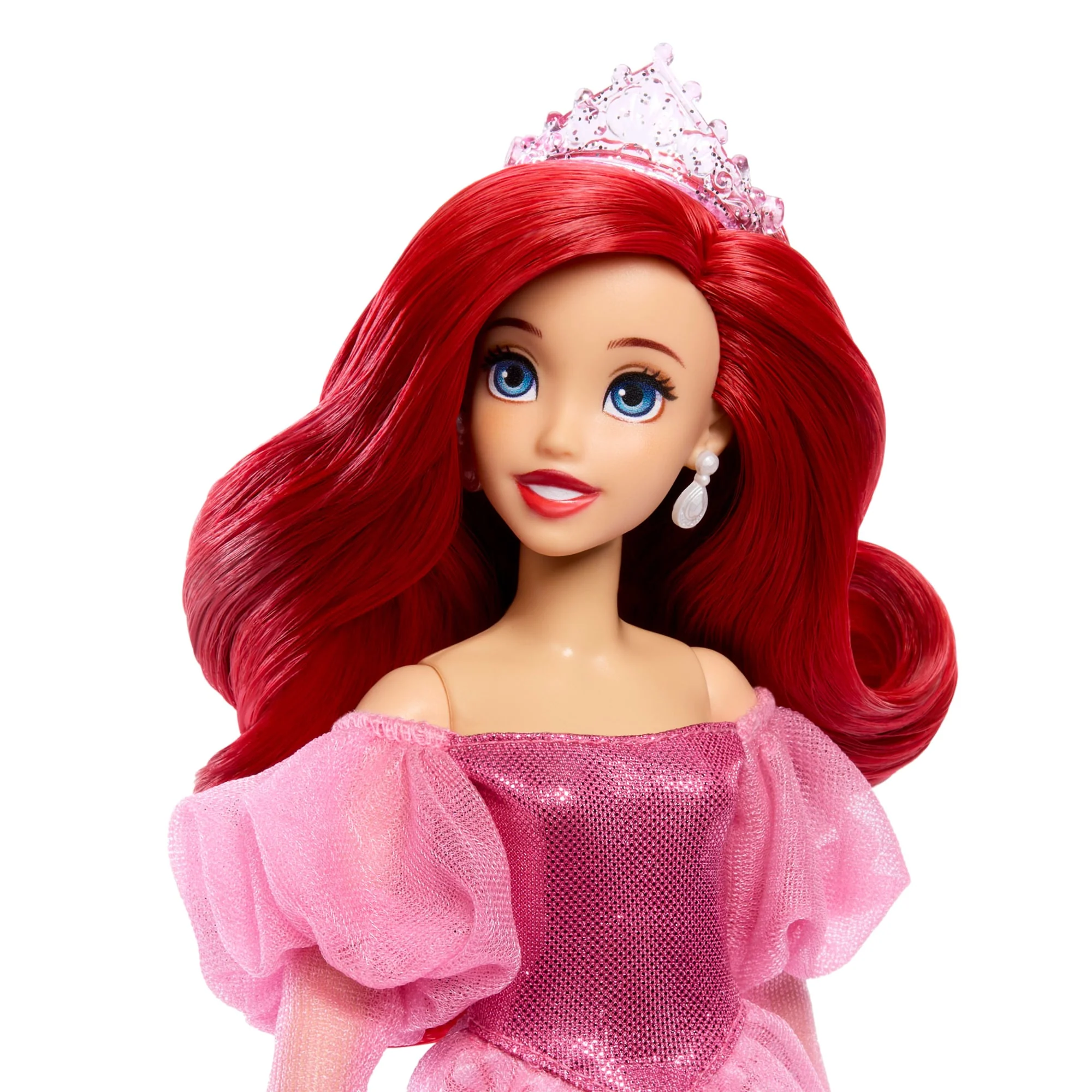 Disney Princess Enchanted Stories Ariel Fashion Doll With Sparkling Dress & Accessories, Posable - Image 3