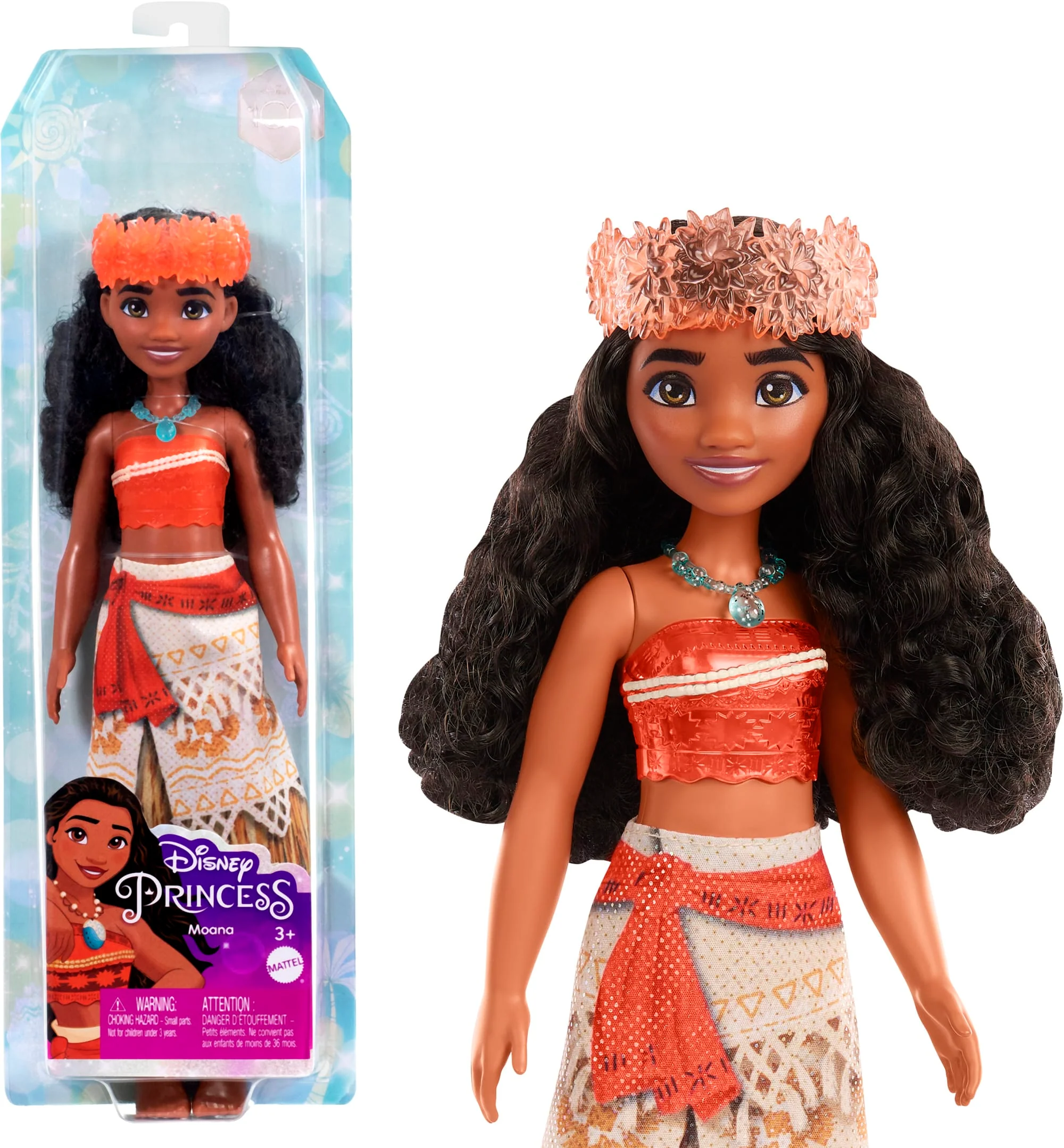 Disney Princess Toys, Moana Fashion Doll And Accessories