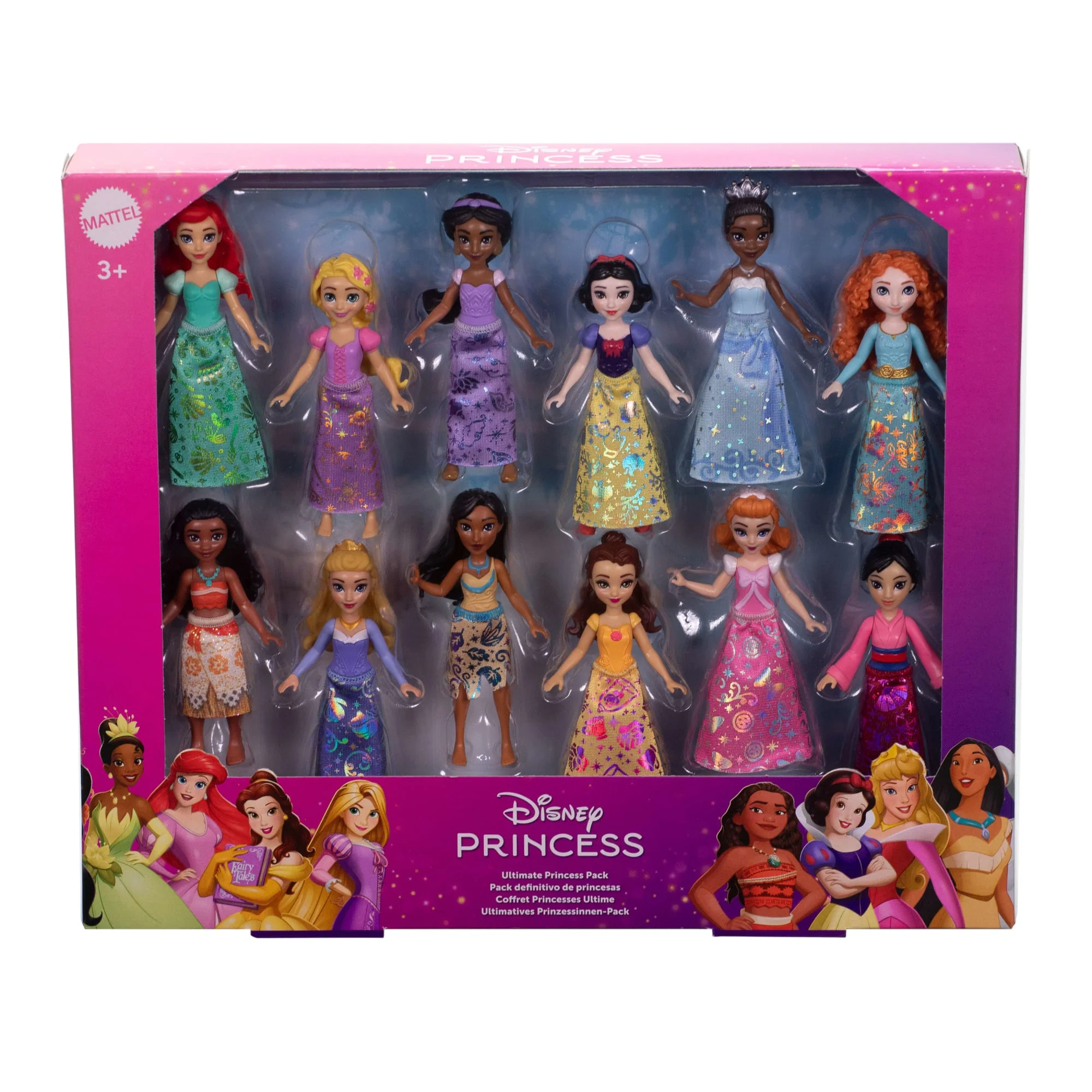 Disney Princess Ultimate Princess Pack With 12 Small Dolls in Signature Outfits inspired By Movies - Image 5