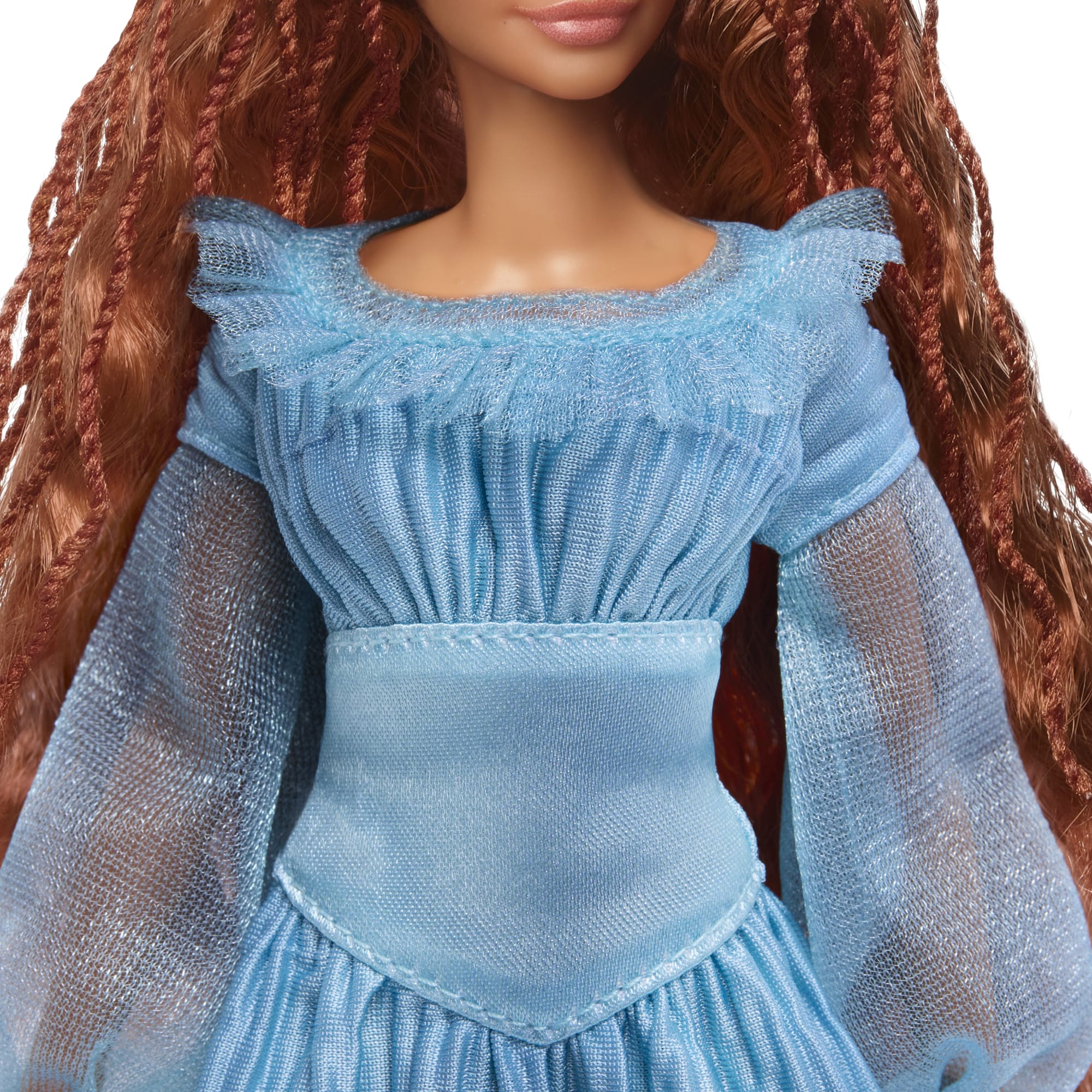 Disney The Little Mermaid Ariel Fashion Doll On Land in Signature Blue Dress - Image 4