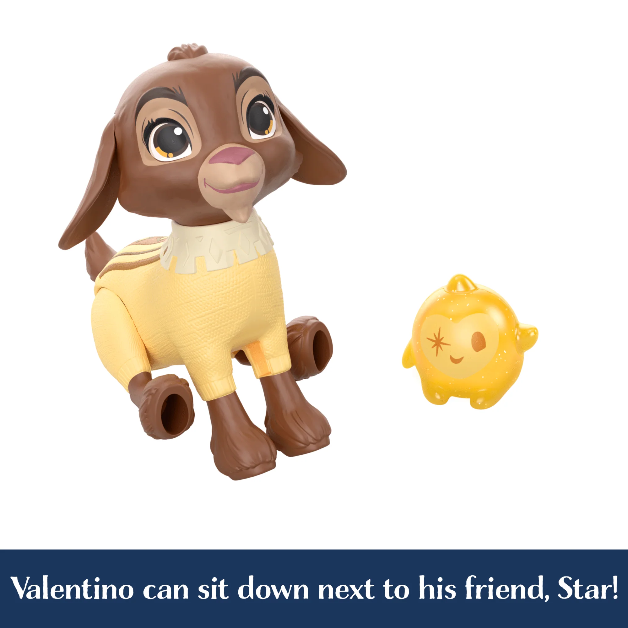 Disney Wish Valentino & Star Set With 2 Figures & 6 Accessories, Goat Figure Bends Back Legs - Image 2