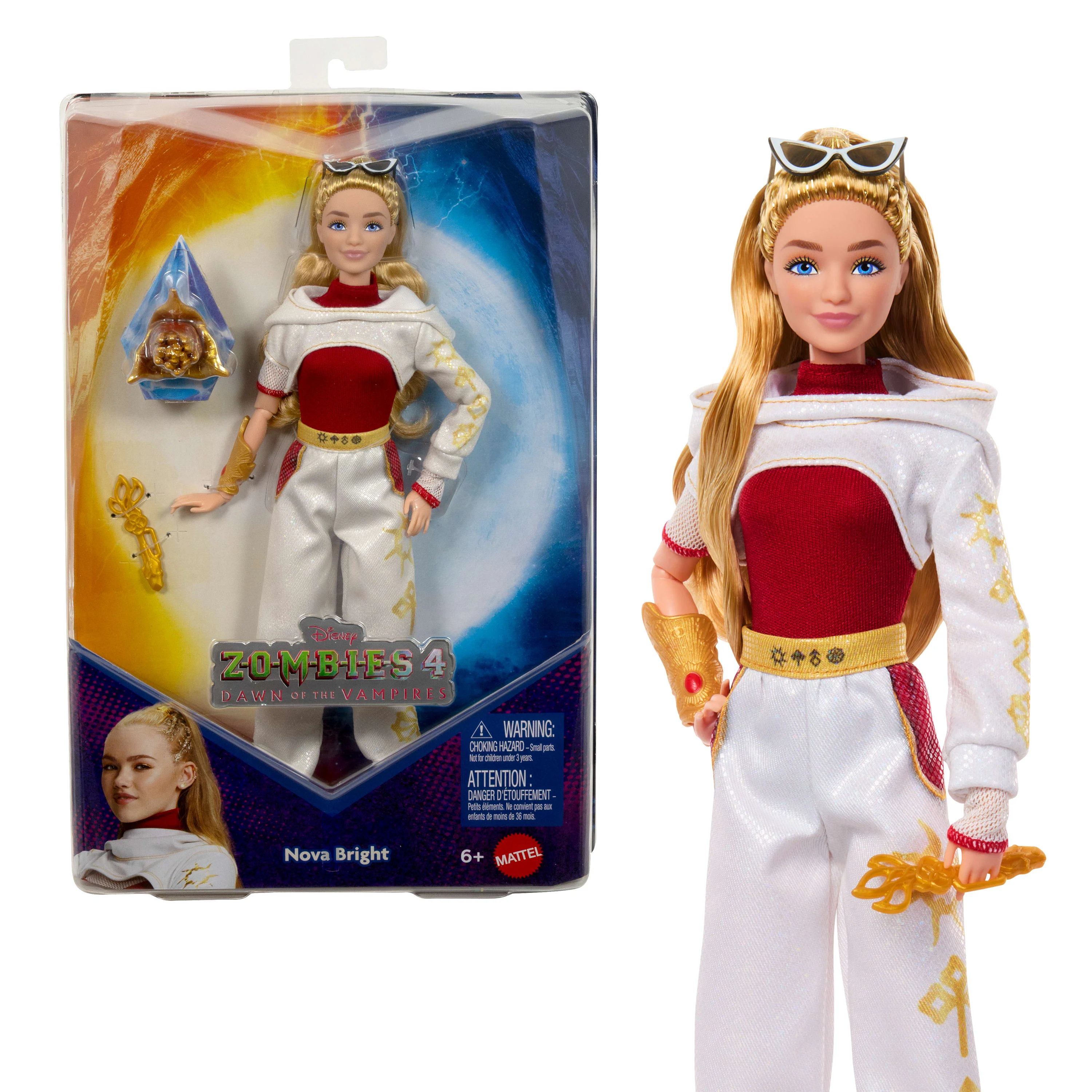 Disney Zombies 4: Dawn Of The Vampires Nova Bright Doll With Movie-Inspired Outfit & Accessories
