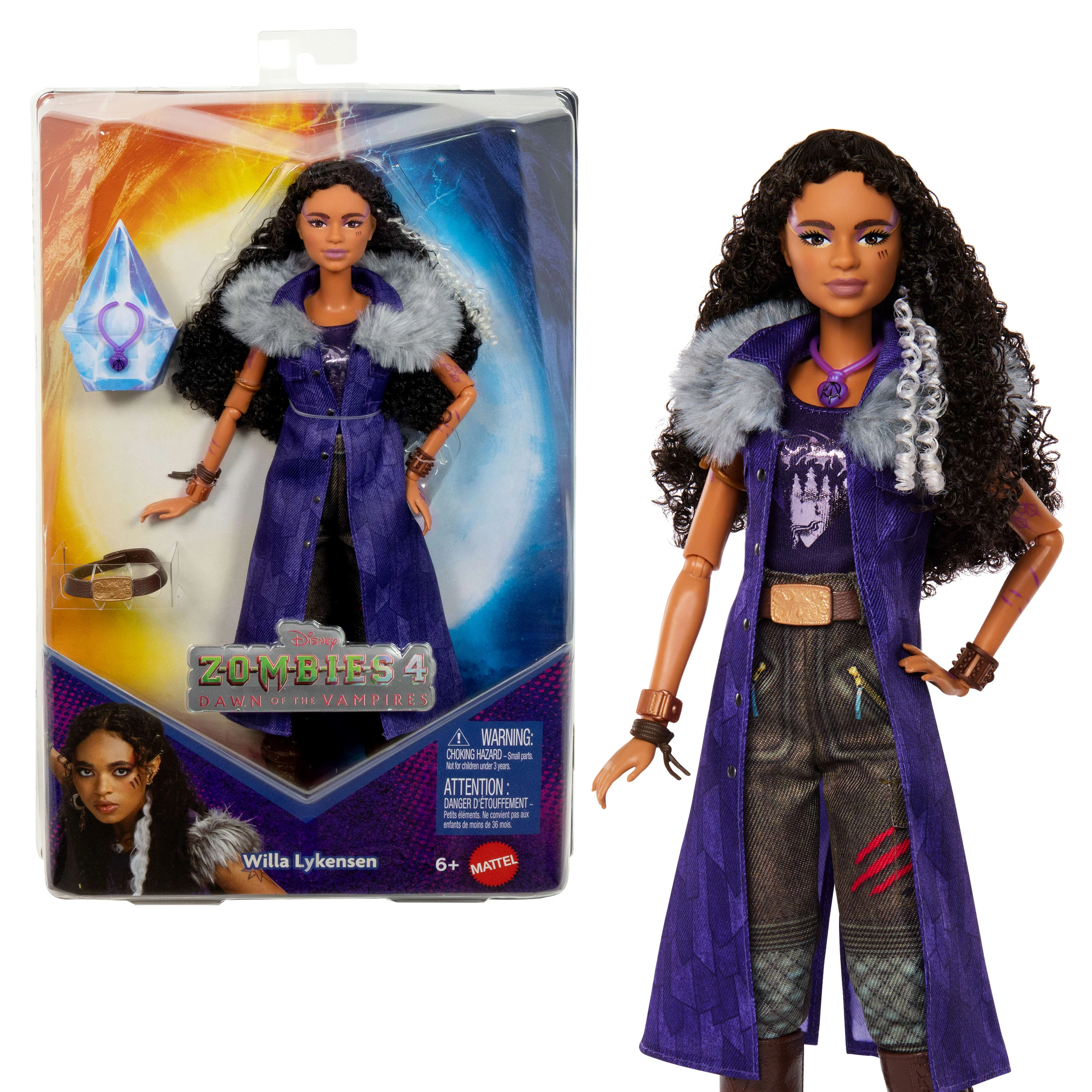 Disney Zombies 4: Dawn Of The Vampires Willa Lykensen Doll With Movie-Inspired Outfit & Accessories