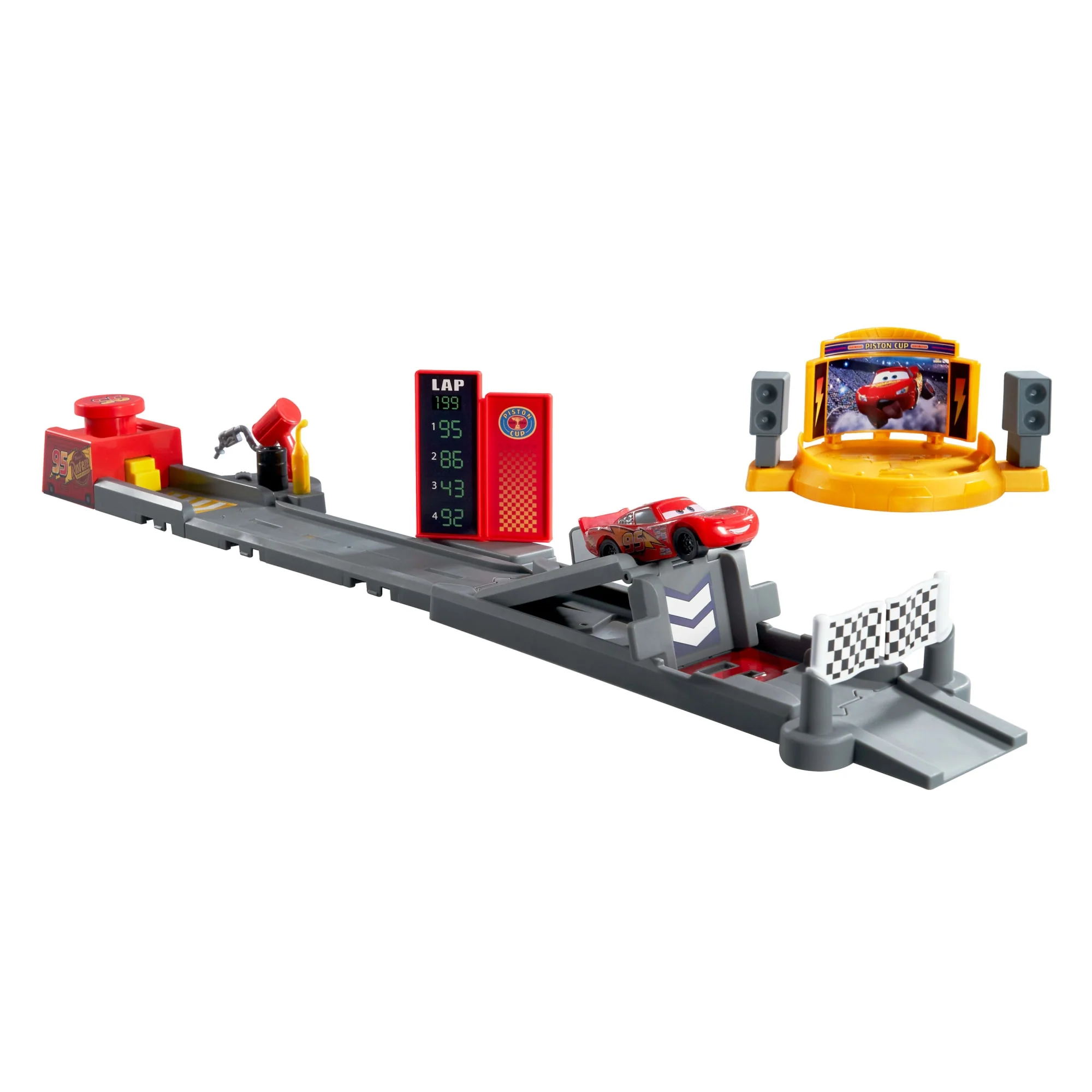 Disney/Pixar Les Bagnoles Coffret de Jeu Piste Saut et Cascade Coupe Piston - Image 3
