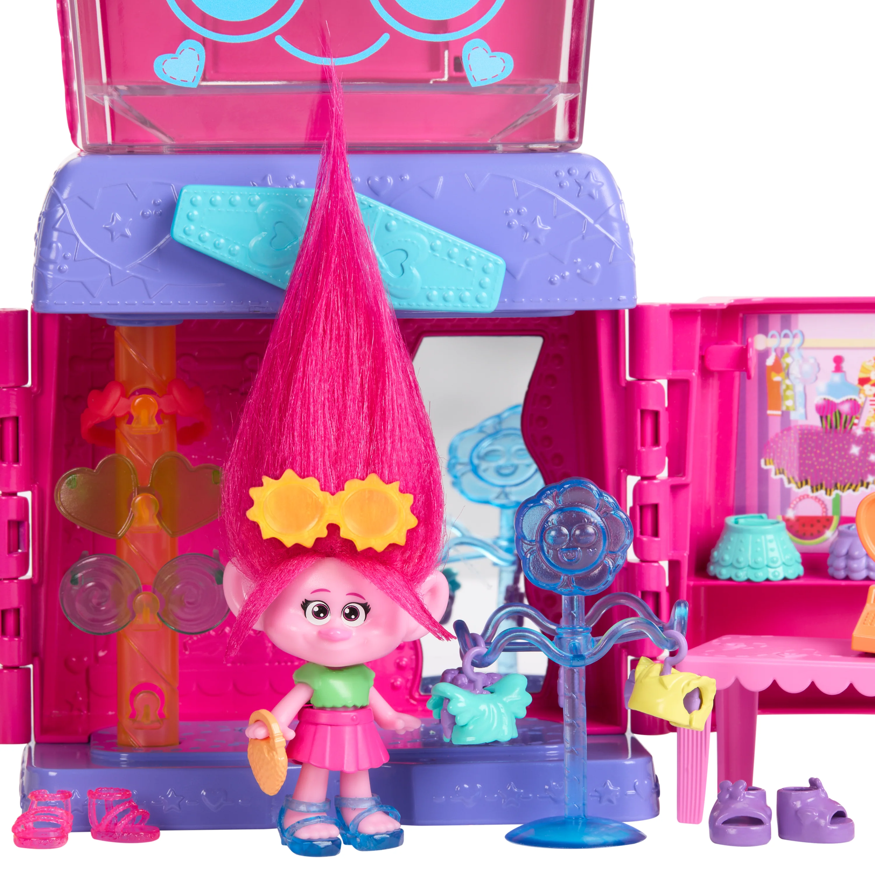Dreamworks Trolls Fun Fair Surprise Fairtastic Fashion Boutique Playset With Small Doll - Image 3