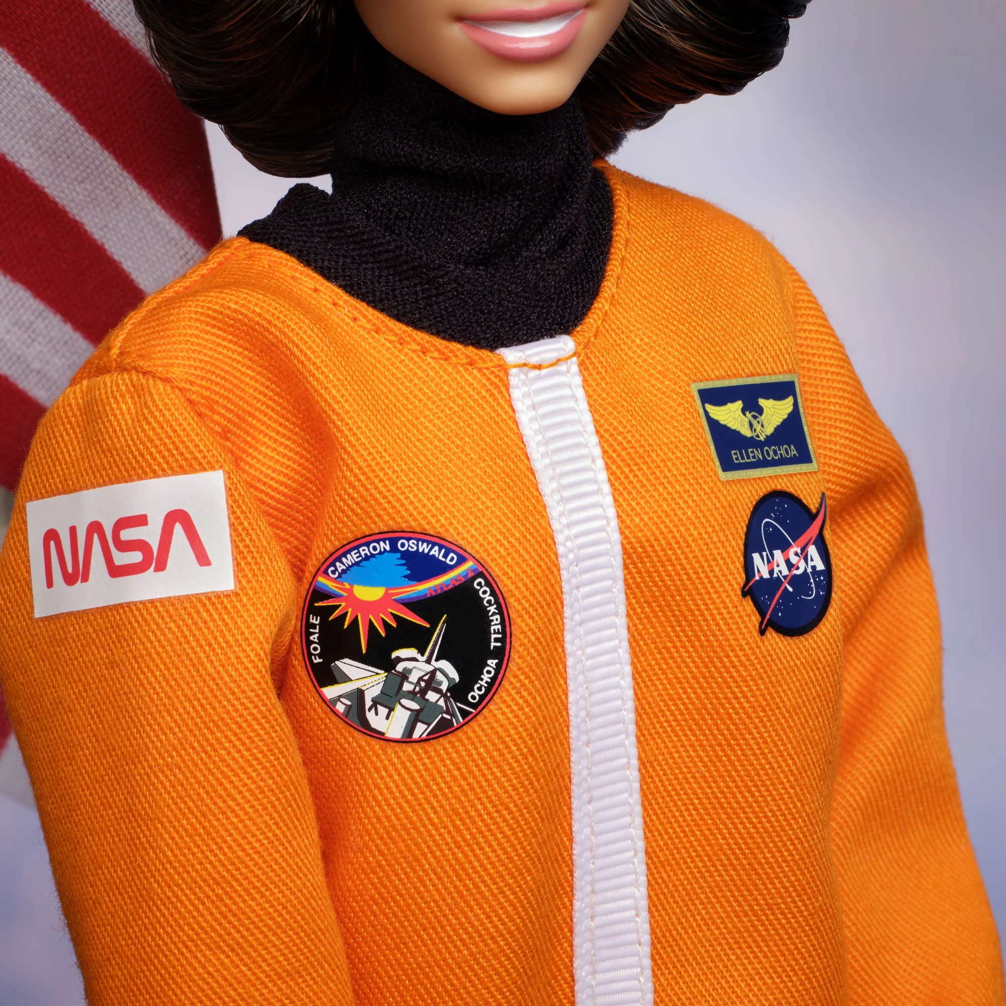 Barbie Signature Inspiring Women Ellen Ochoa Fashion Doll Collectible, Astronaut Suit & Accessories - Image 4