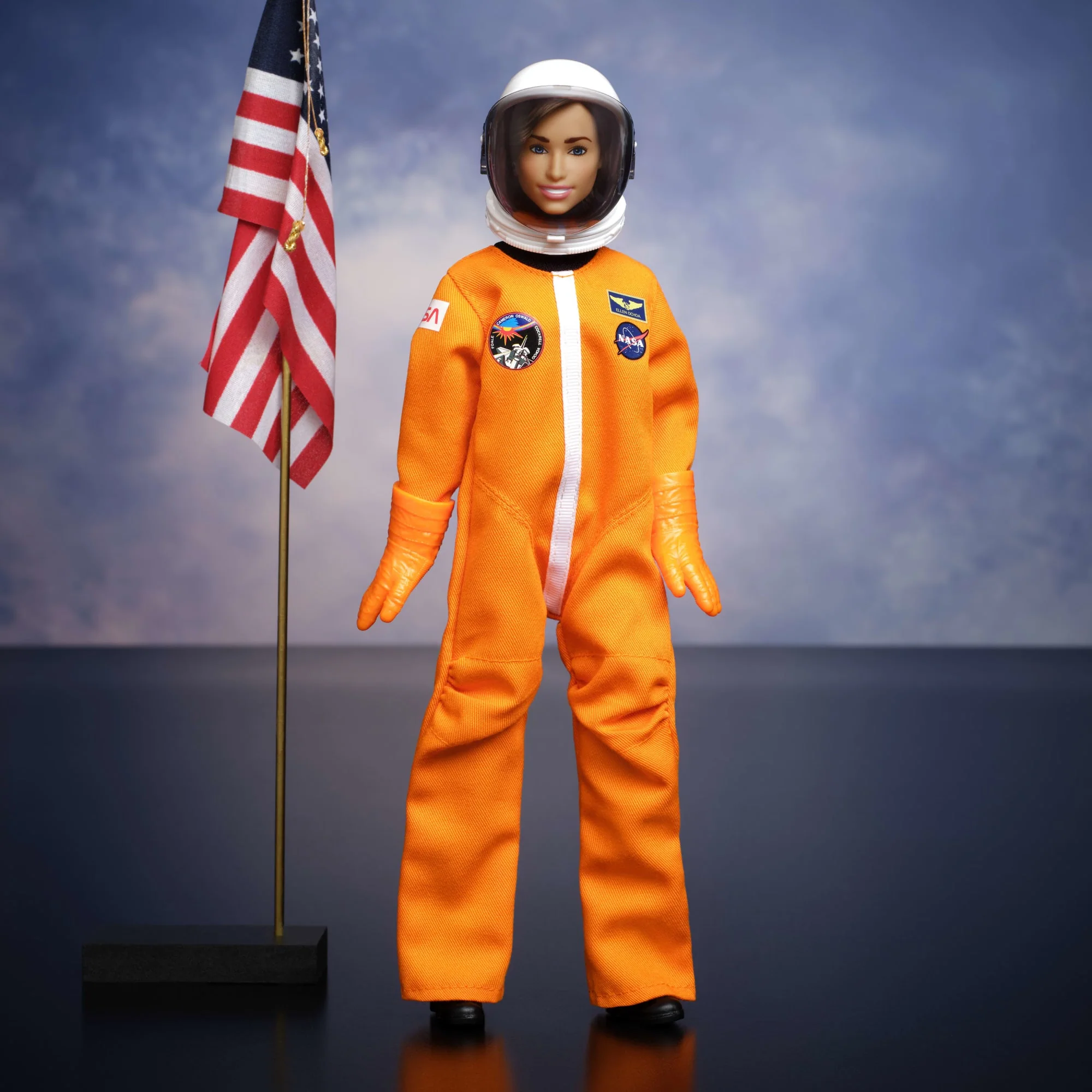 Barbie Signature Inspiring Women Ellen Ochoa Fashion Doll Collectible, Astronaut Suit & Accessories - Image 5