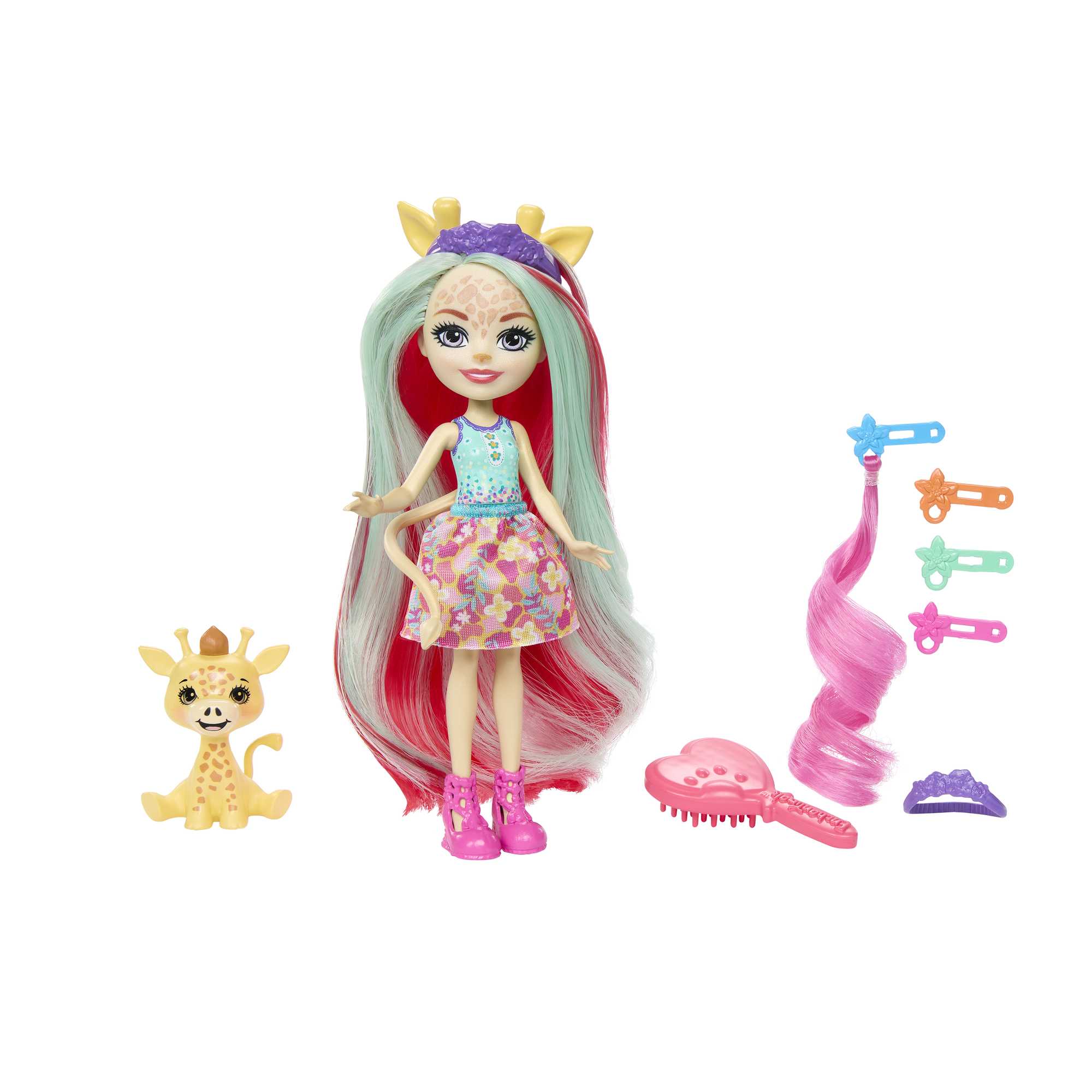 enchantimals-Poupée Chevelure Gala enchanté Avec Figurine Animale
