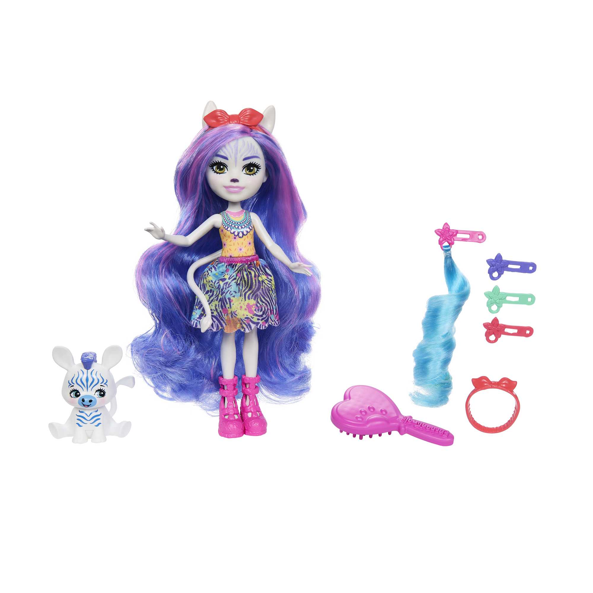 enchantimals-Poupée Chevelure Gala enchanté Avec Figurine Animale