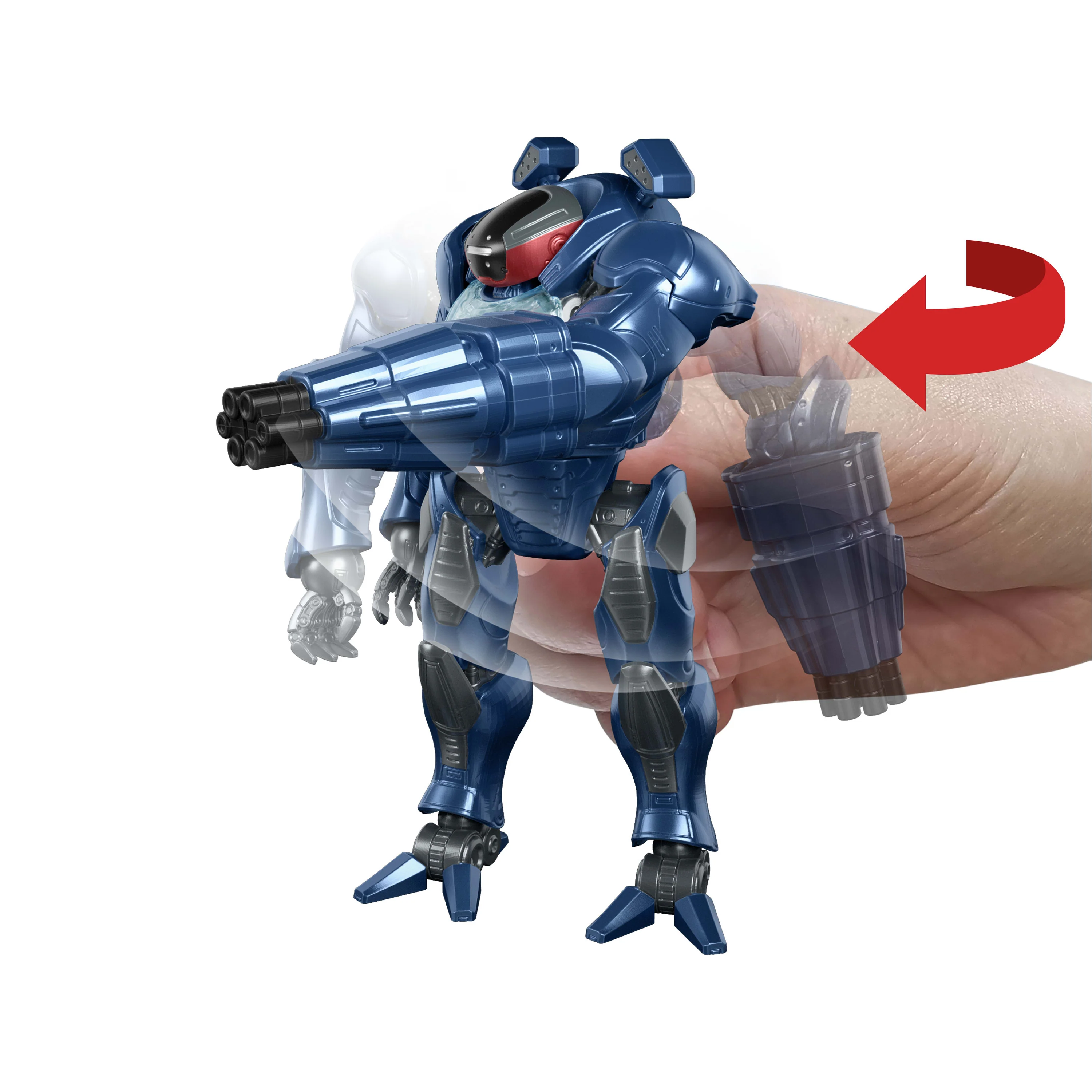 Figurine de Roboto Les Maîtres de L’Univers en Position de Combat - Image 2