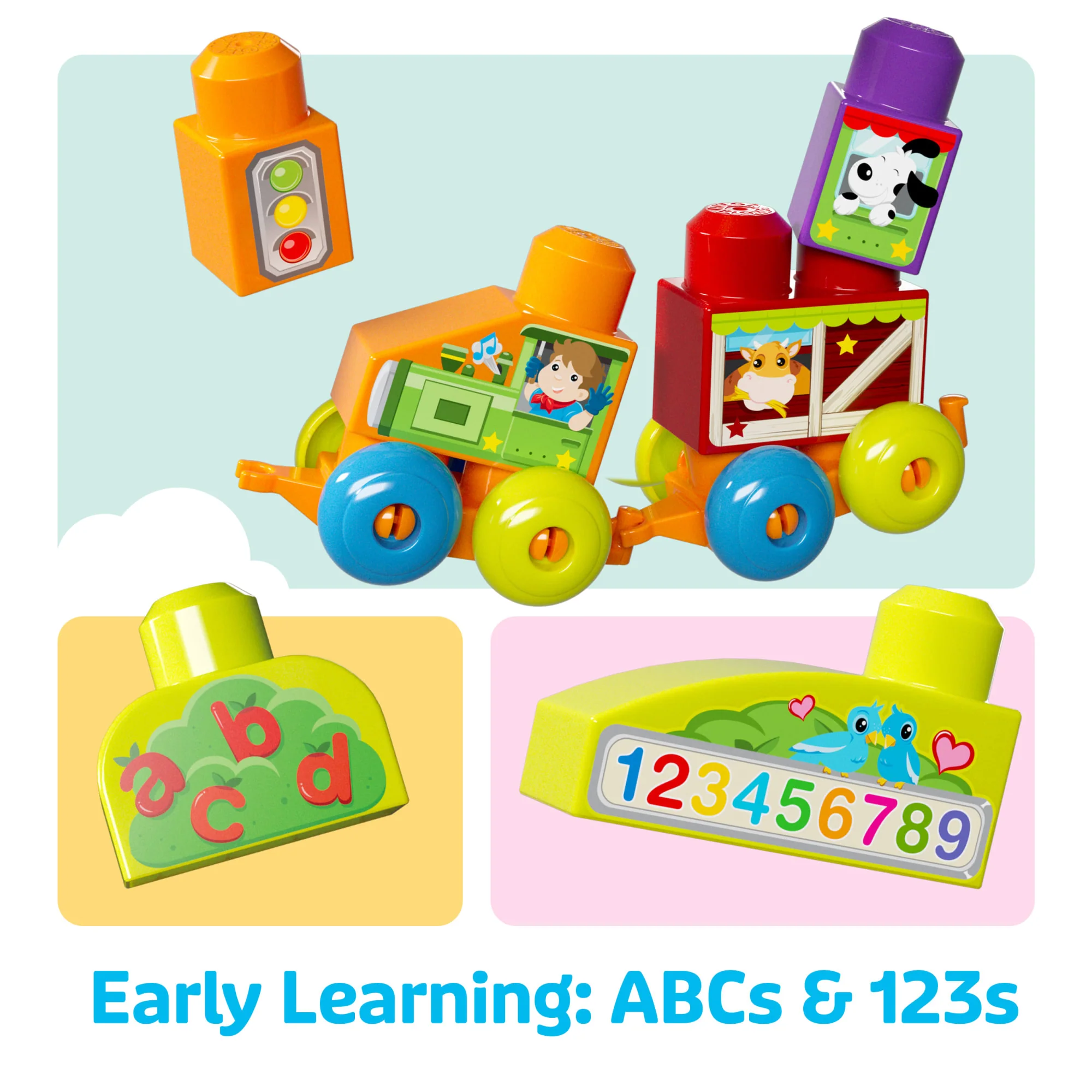 MEGA Bloks First Builders Build ‘n Learn Table Block Toy With Storage (30 Pieces) For Toddler - Image 5