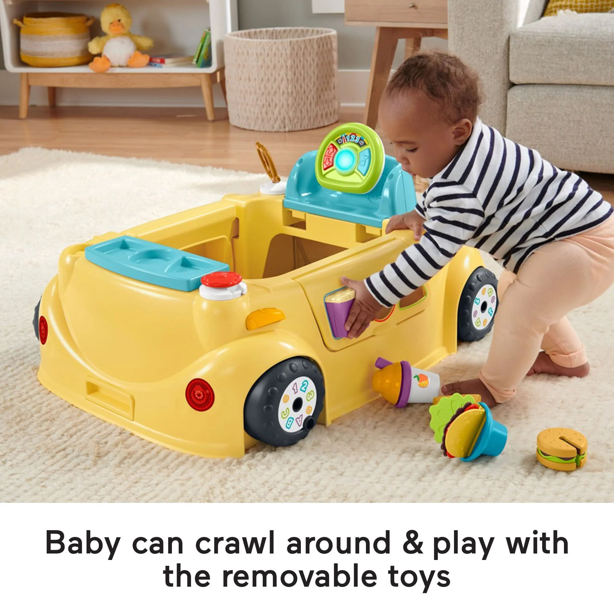 Fisher-Price 2-in-1 Servin’ Up Fun Jumperoo Baby Activity Center With Music Lights & Smart Stages - Image 3