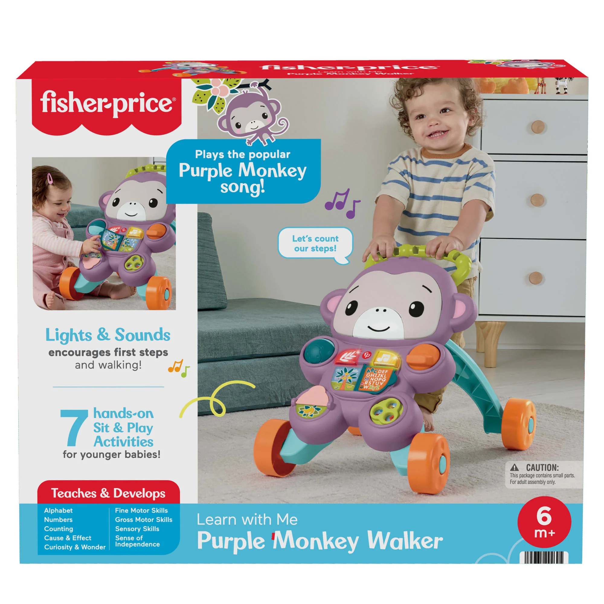 Fisher-Price Andadera para Bebés Aprende Conmigo Amigo Mono - Image 6