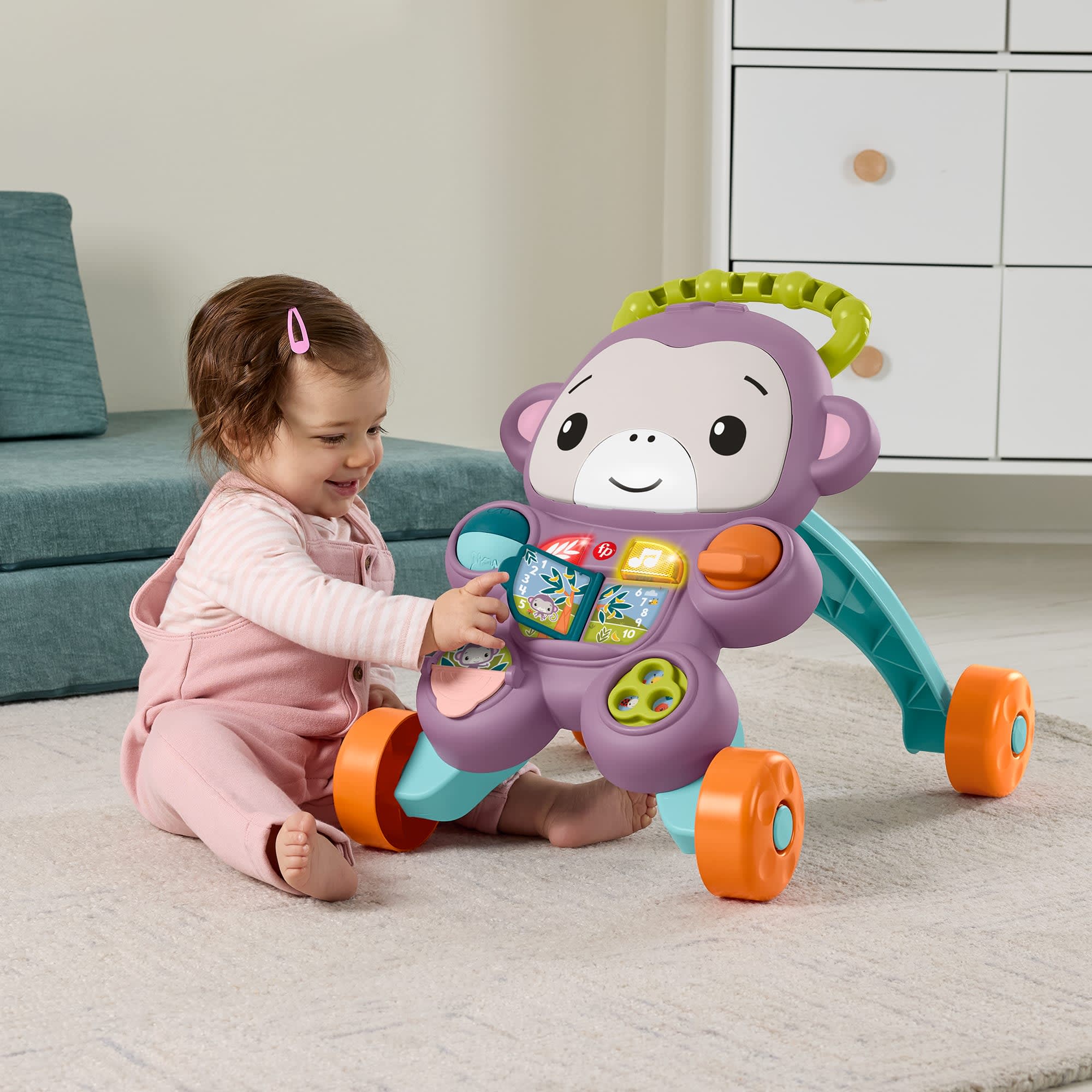 Fisher-Price Andador para Bebês Aprenda Comigo Amigo Macaco - Image 3