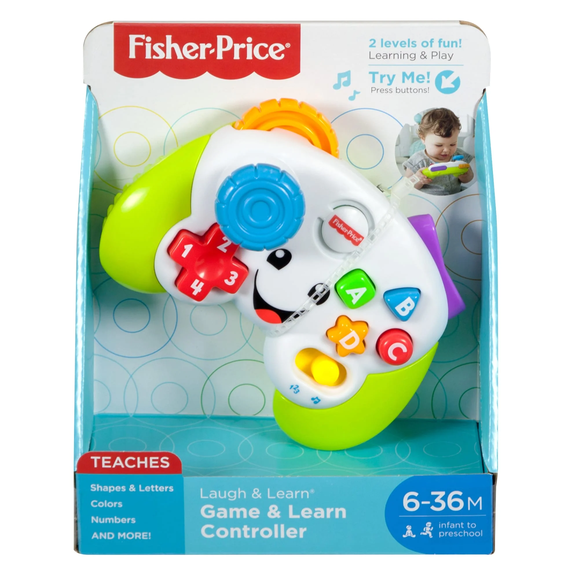 Fisher-Price Aprender e Brincar Brinquedo para Bebês Controle Videogame - Image 6