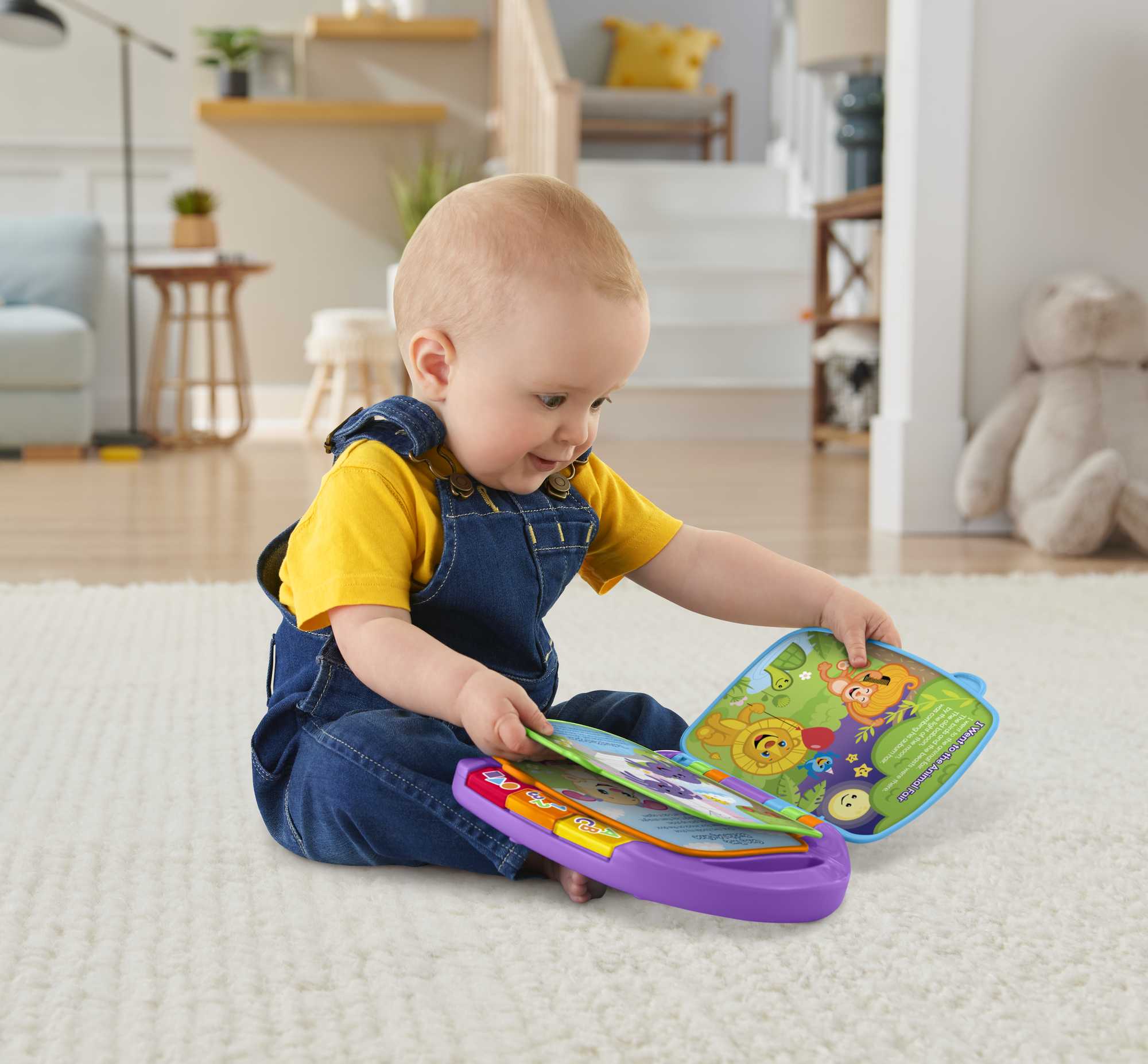 Fisher-Price Aprender e Brincar Brinquedo para Bebês Livro de Rimas - Image 4