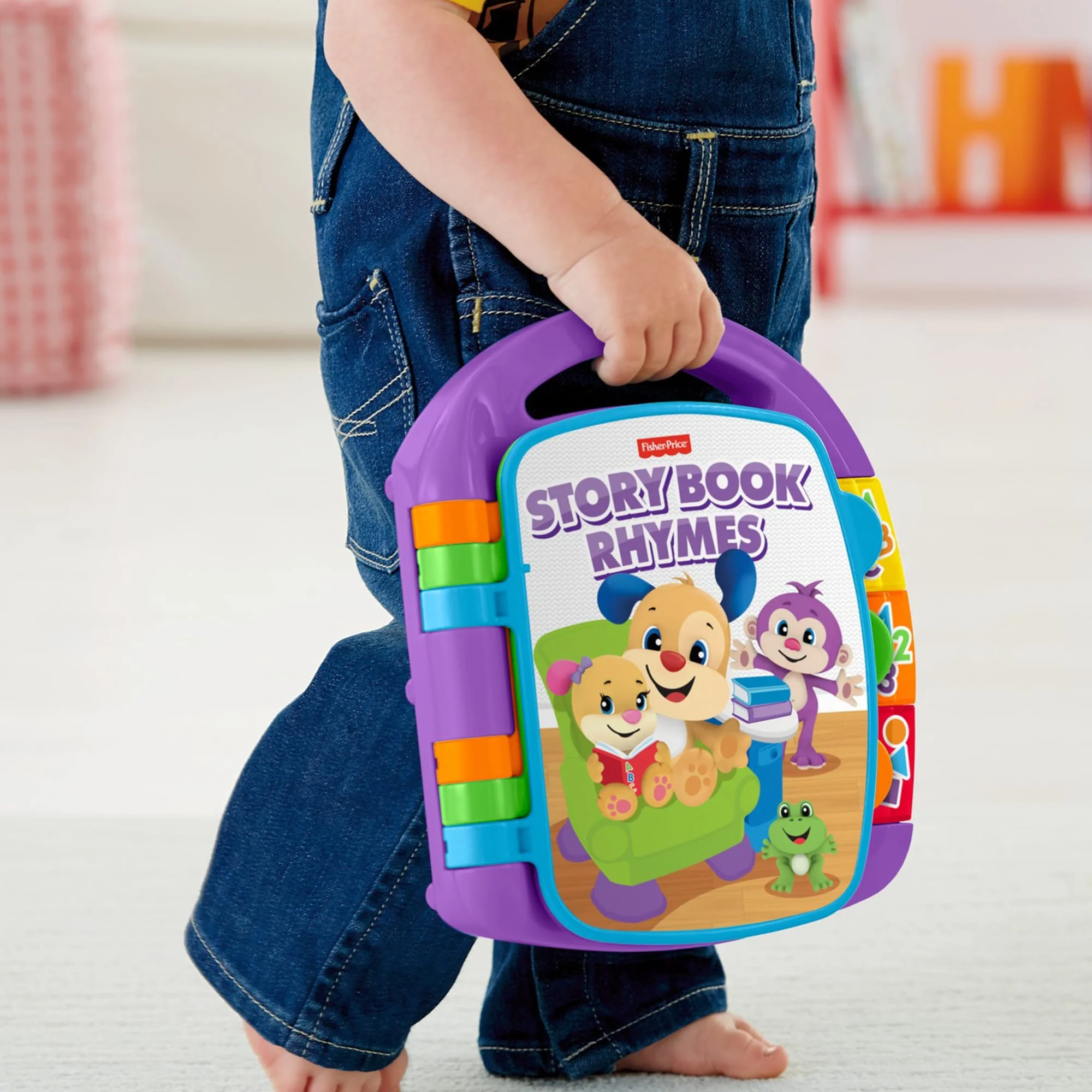 Fisher-Price Aprender e Brincar Brinquedo para Bebês Livro de Rimas - Image 6