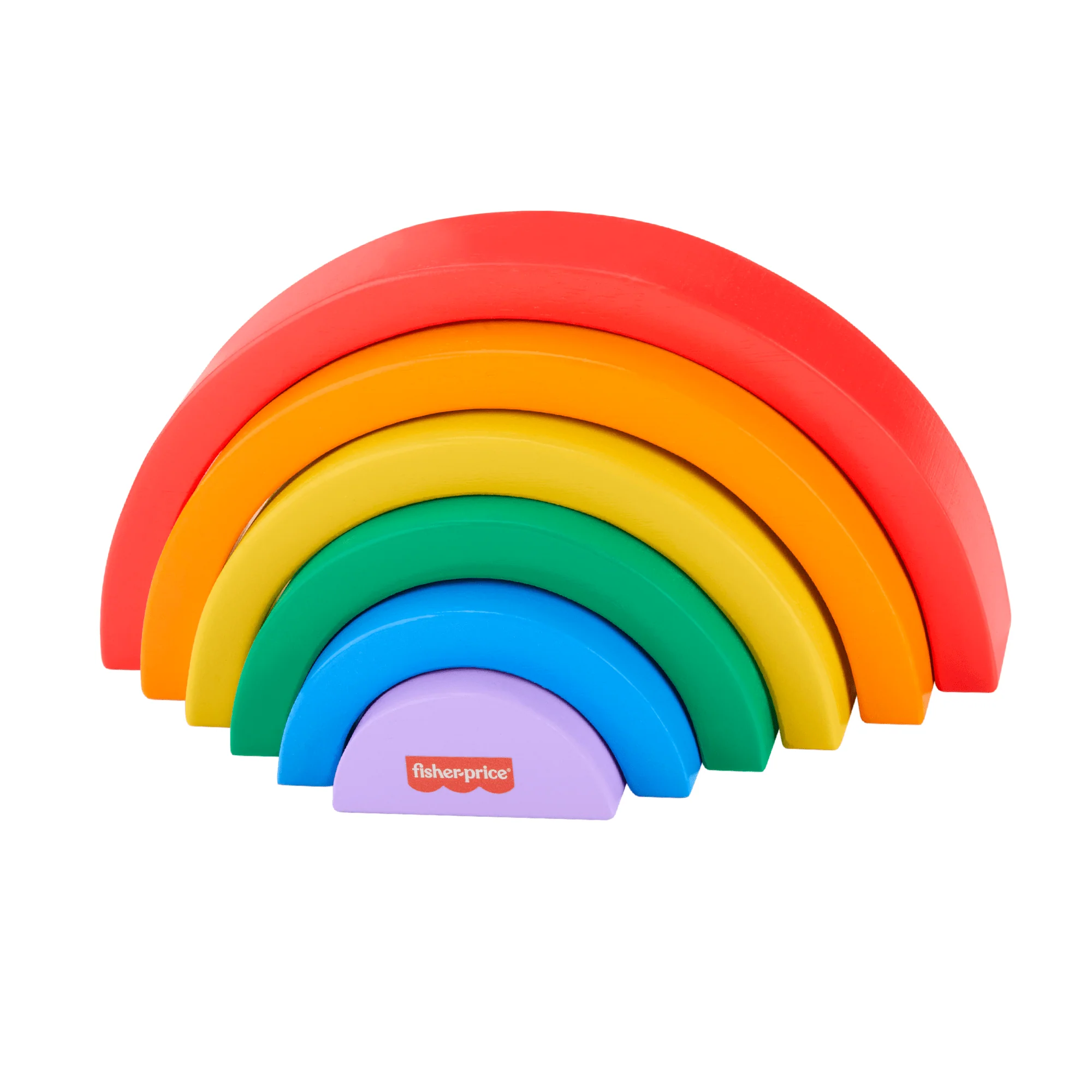 Fisher-Price  Arc-en-Ciel à Empiler en Bois, 6Éléments en Bois - Image 6