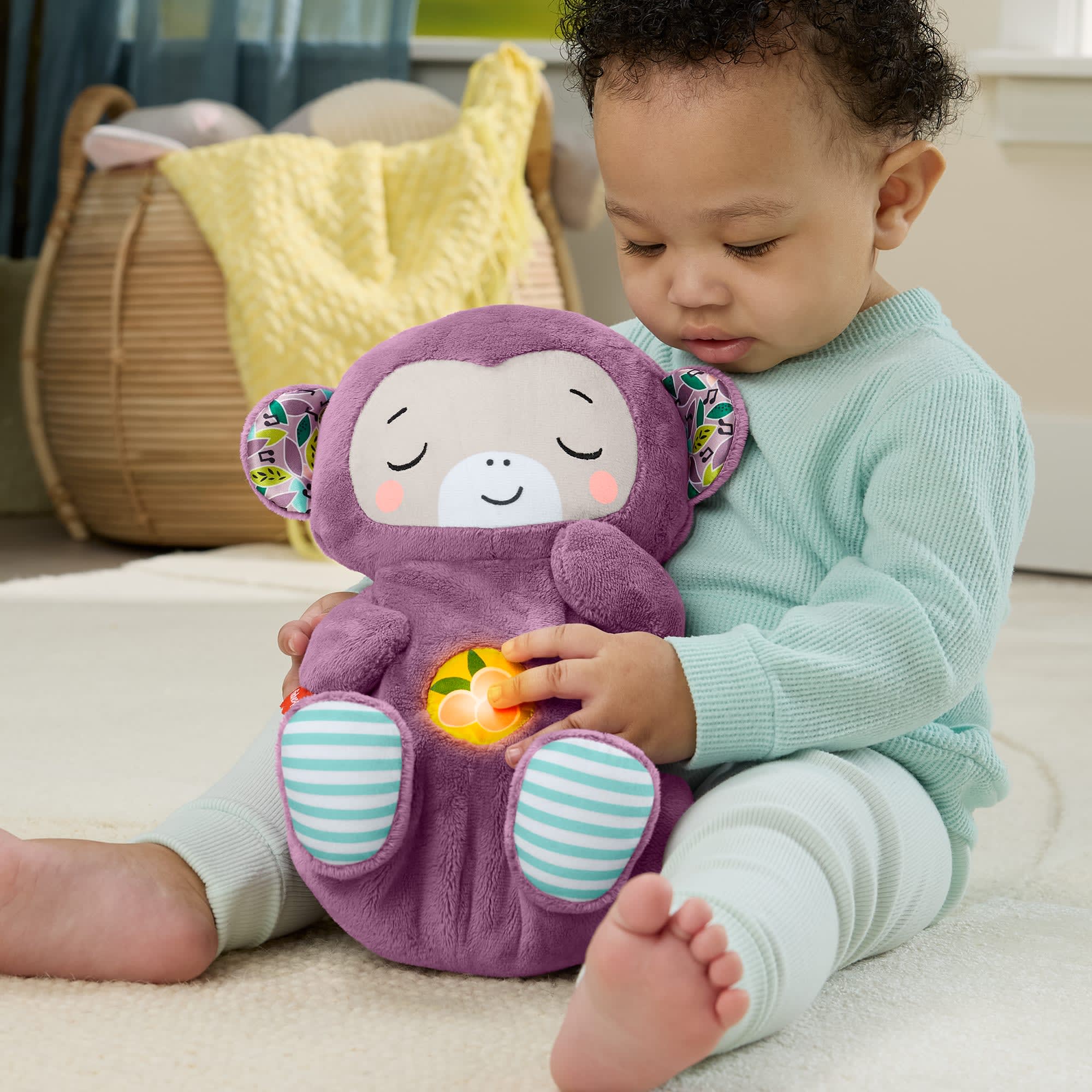 Fisher-Price Baby Brinquedo para Bebês FP Macaco Hora De Dormir - Image 3