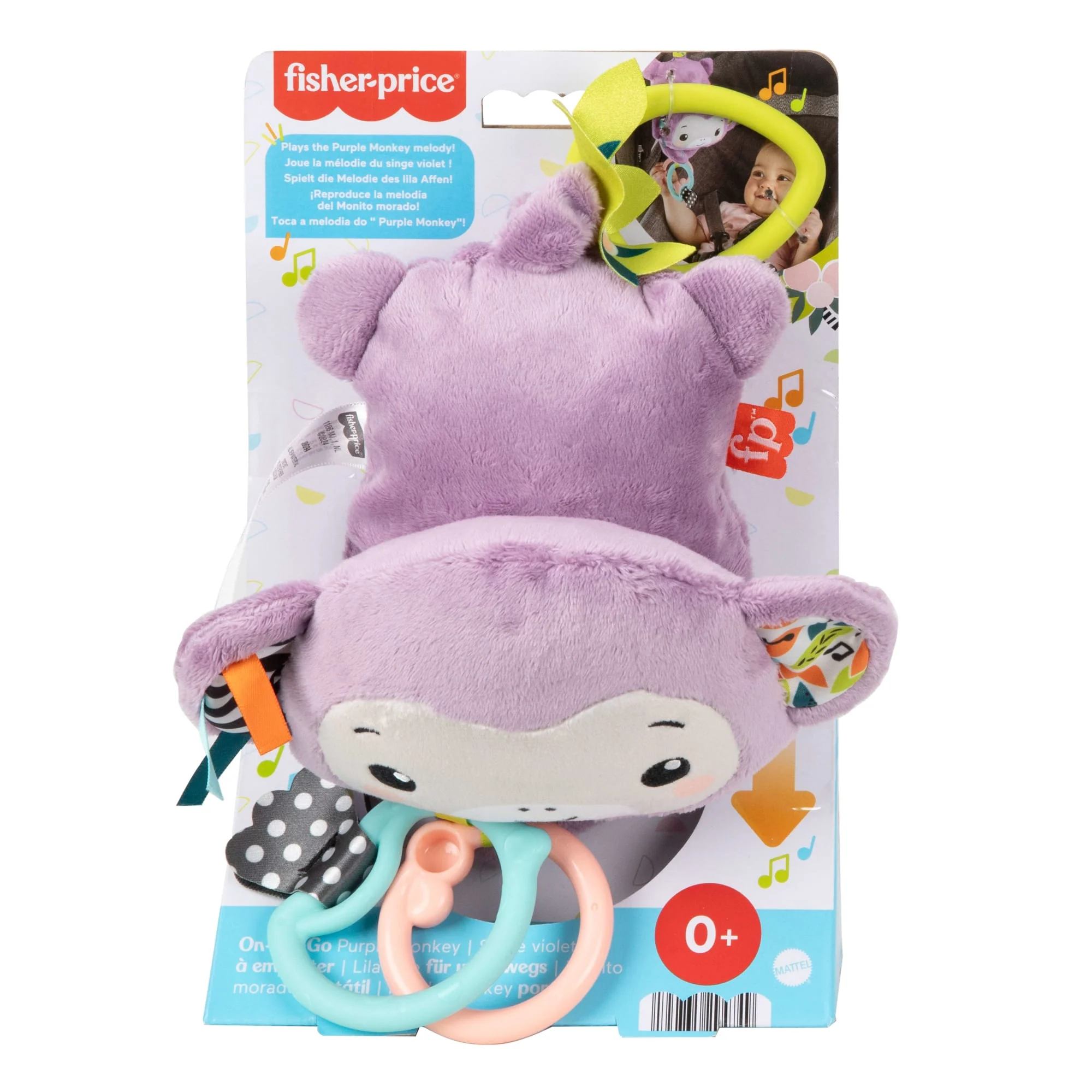 Fisher-Price Baby Brinquedo para Bebês Macaquinho Musical Companheiro - Image 6