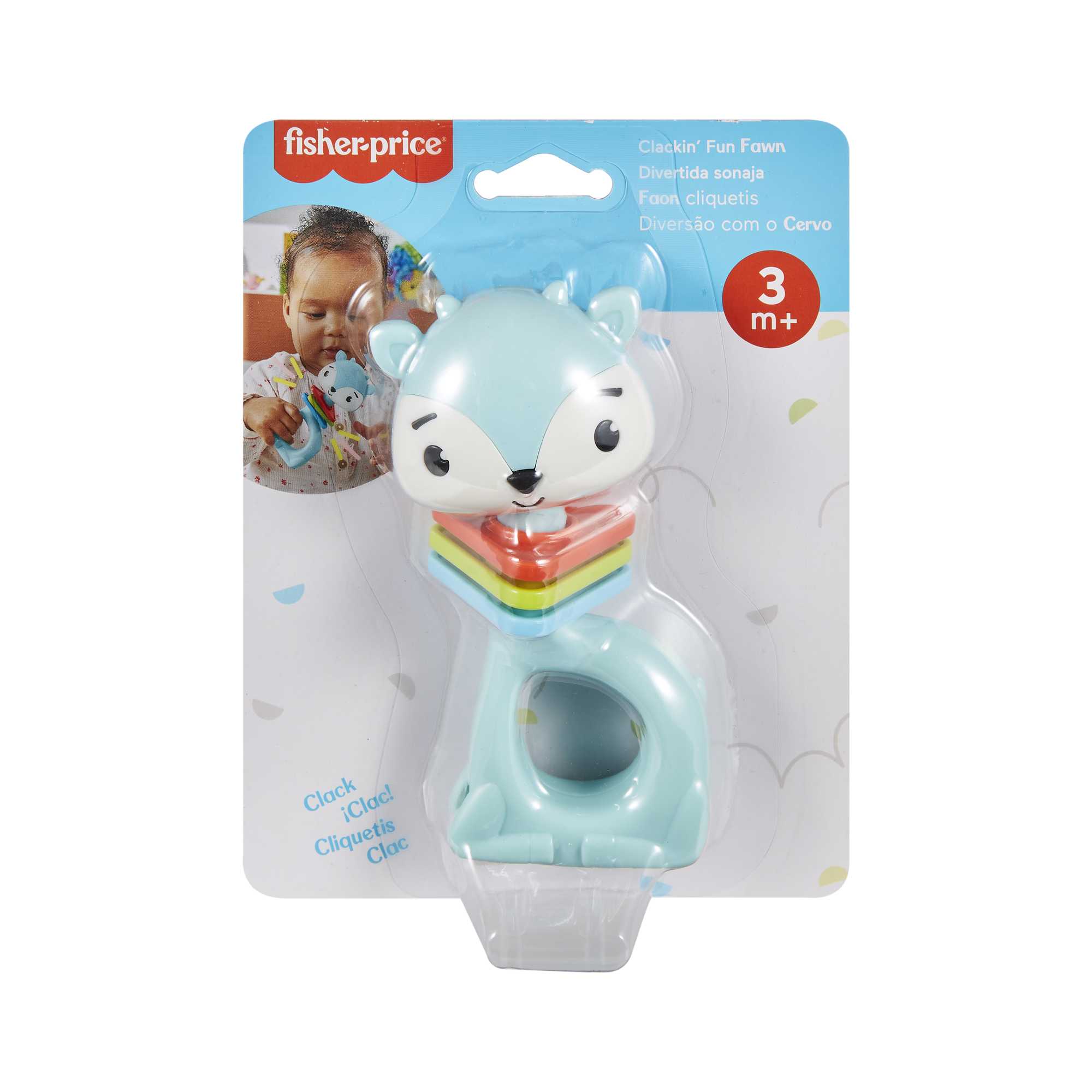Fisher-Price Baby Chocalho para Bebês Sensimals Veado - Image 6
