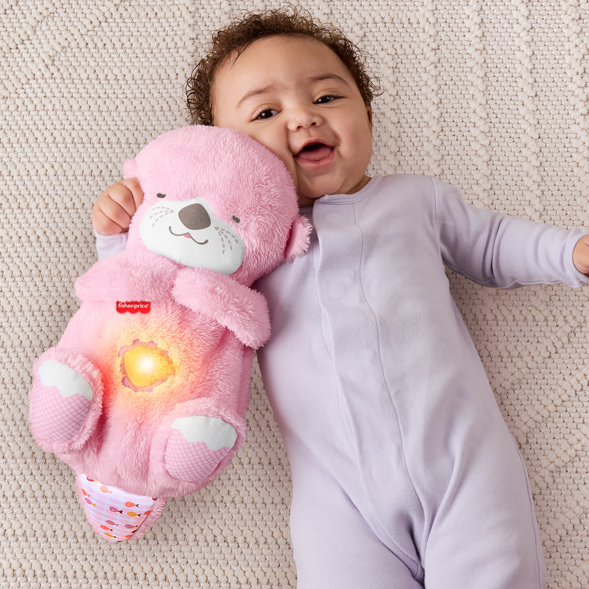 Fisher-Price Baby Juguete para Bebés Nutria Hora de Dormir Rosa - Image 3