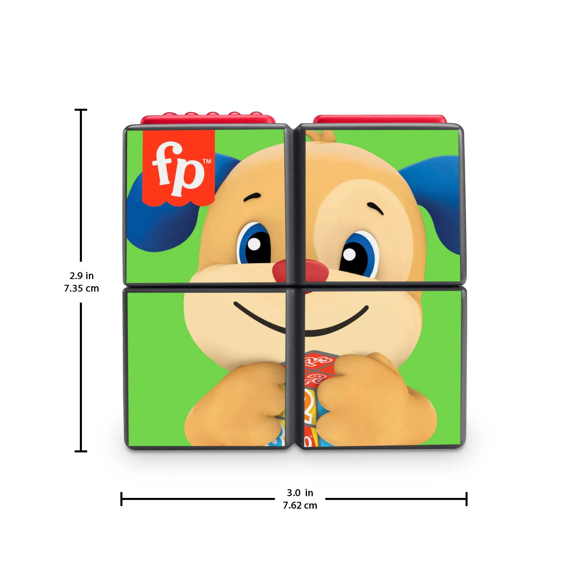 Fisher-Price Baby Learning Toy With Lights And Music, Puppy's Activity Cube - French Version - Image 4