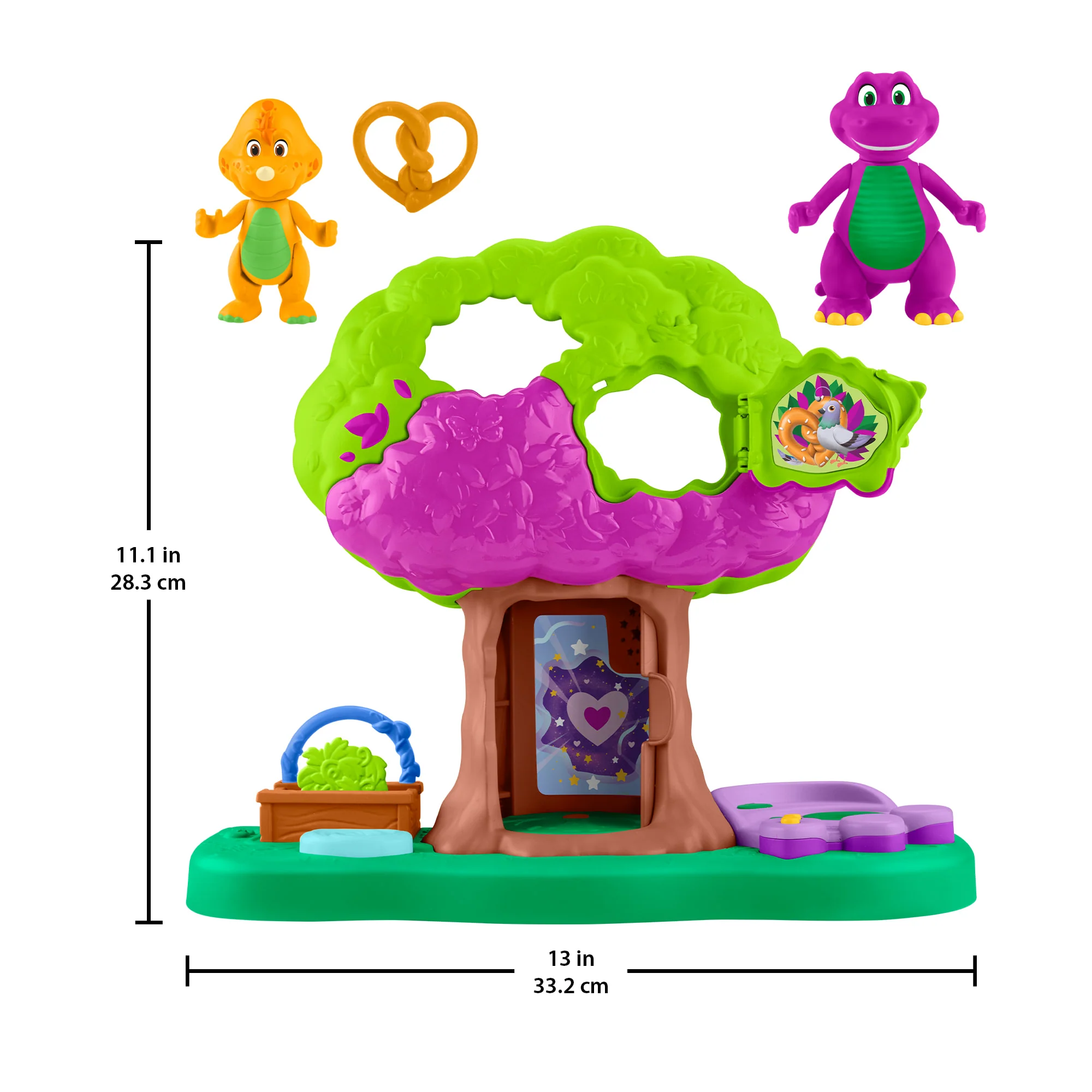 Fisher-Price Barney's World Lights & Sounds Treehouse Playset With Figures For Preschool Kids, Multilanguage Version - Image 6