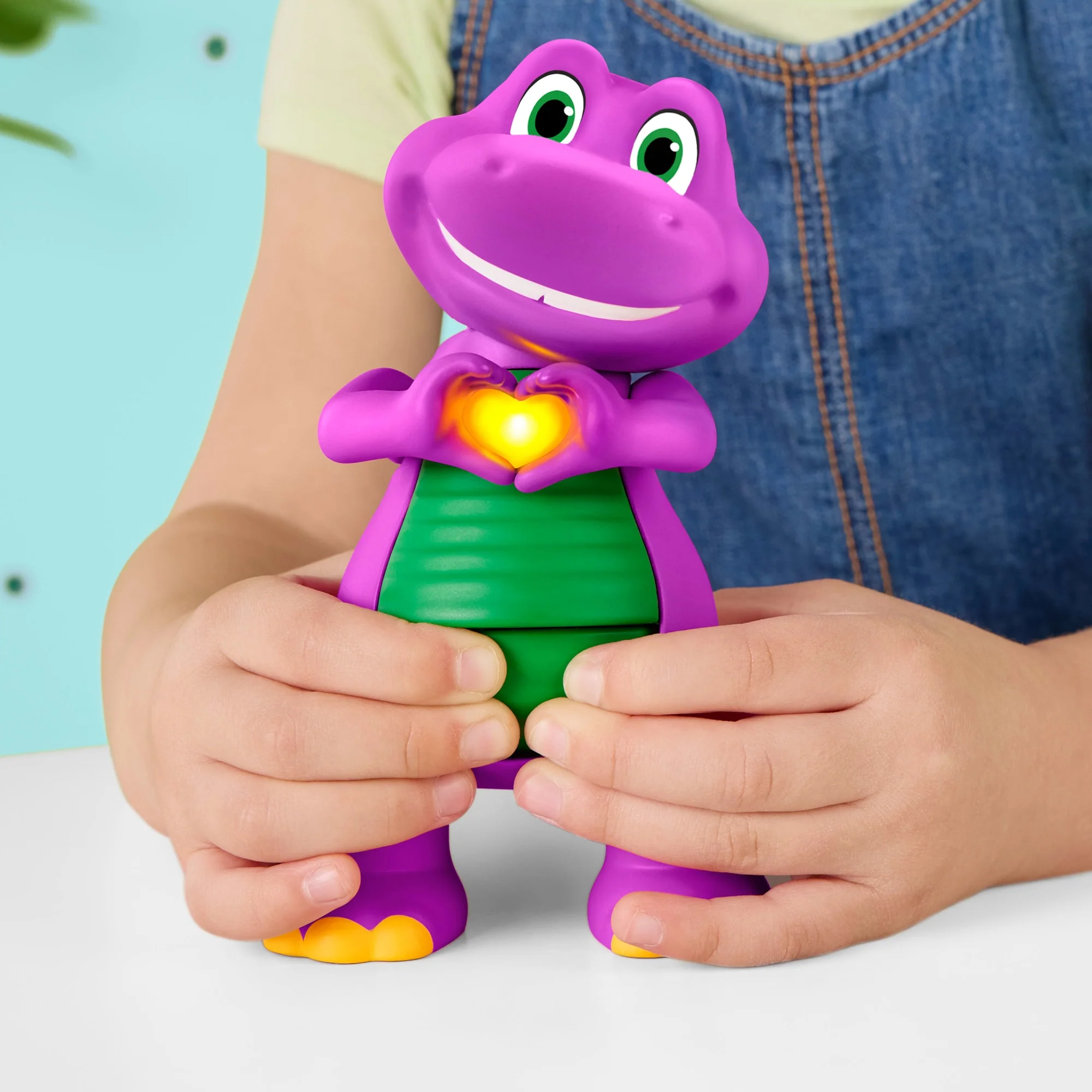 Fisher-Price-Barney Mains en Cur-Figurine Musicale Avec Lumières - Image 2
