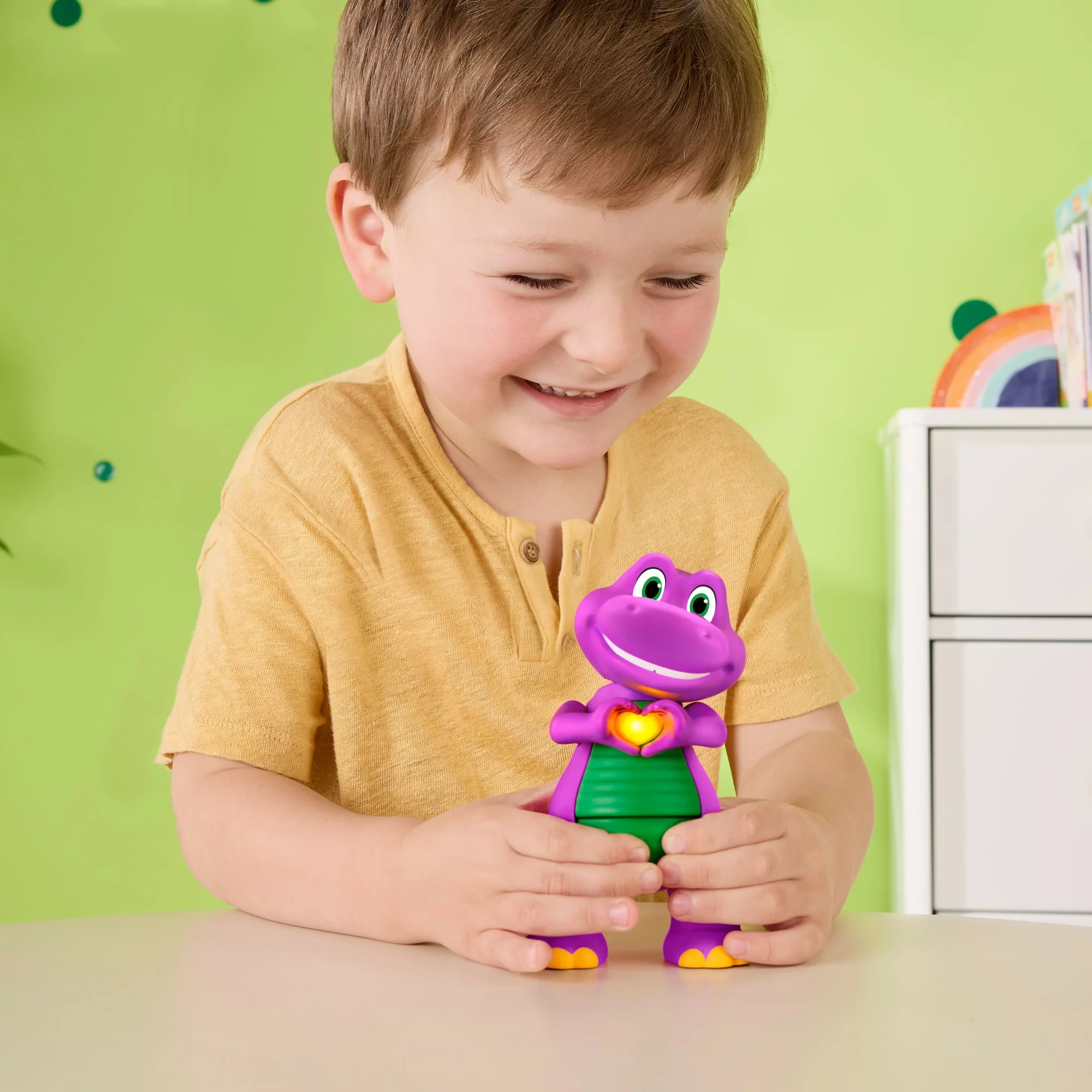 Fisher-Price-Barney Mains en Cur-Figurine Musicale Avec Lumières - Image 3