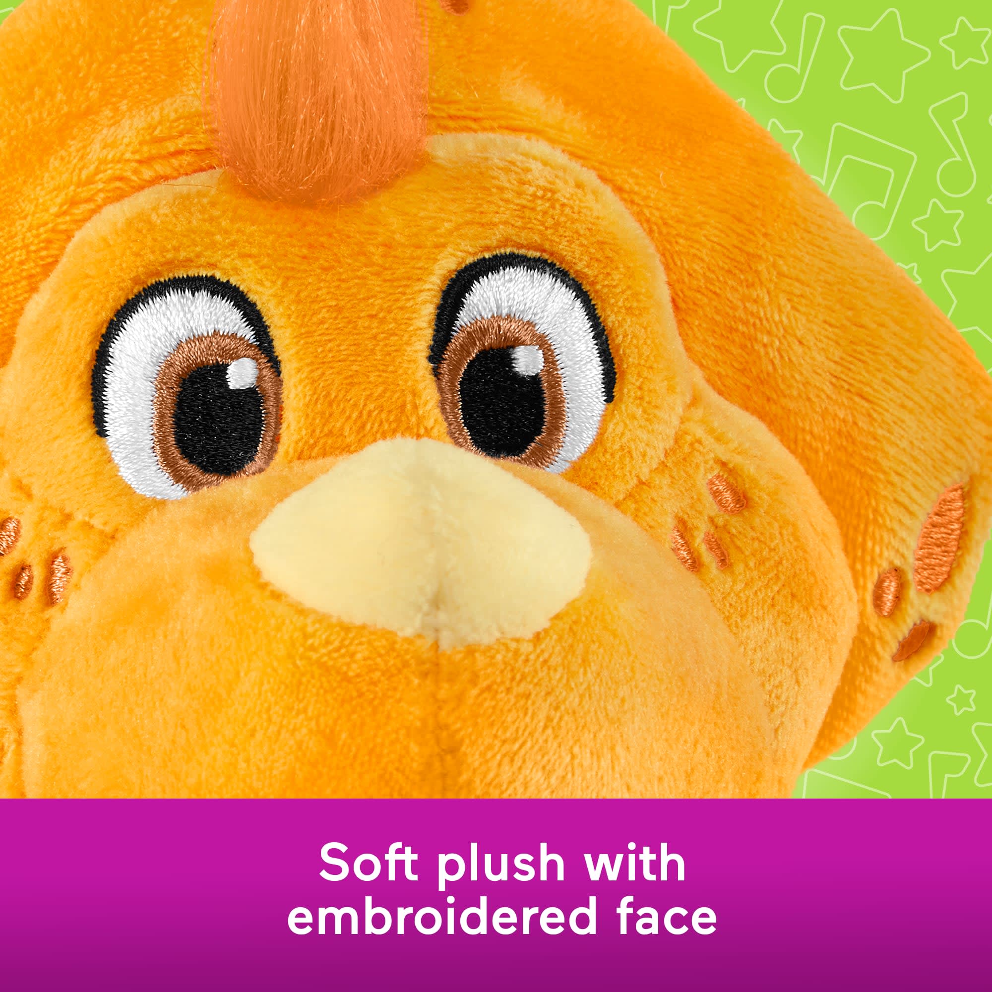 Fisher-Price Barney's World Plush Billy Dinosaur 8-Inch Character Toy For Toddlers & Preschool Kids - Image 3