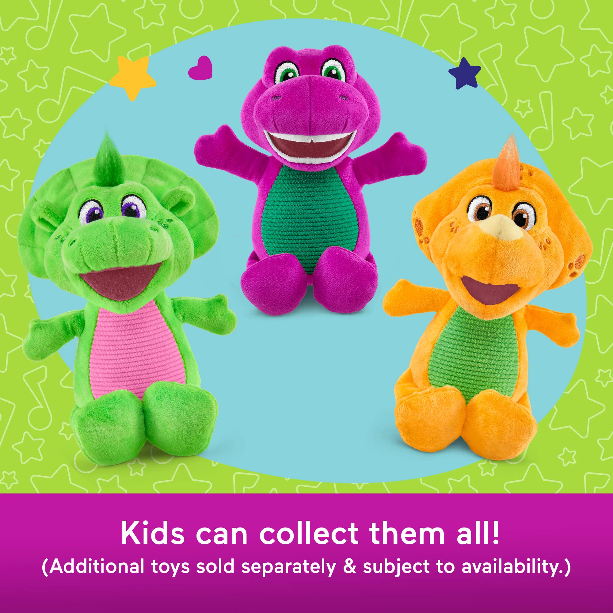 Fisher-Price Barney's World Plush Billy Dinosaur 8-Inch Character Toy For Toddlers & Preschool Kids - Image 4
