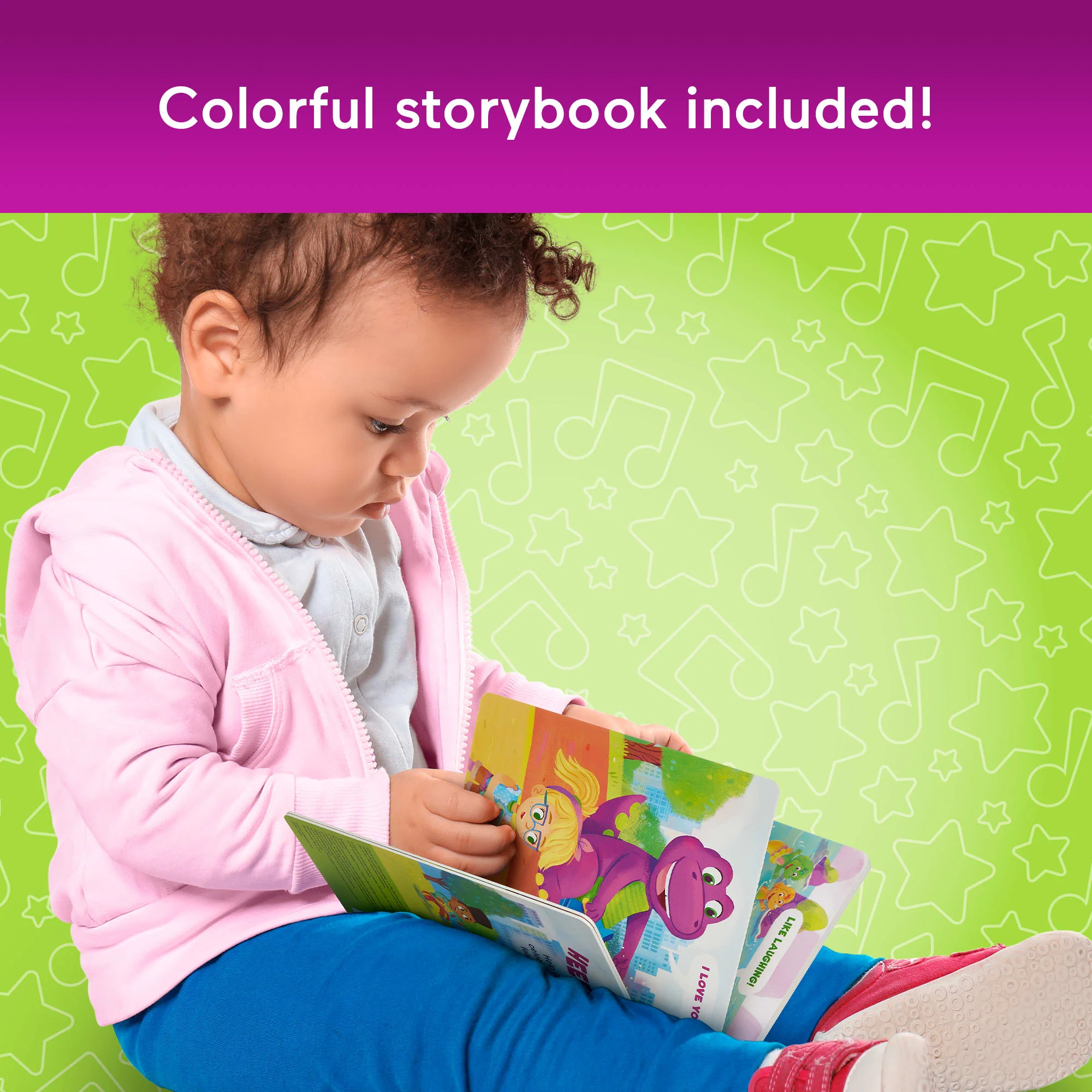 Fisher-Price Barney's World Barney & Baby Bop With Book - Image 4