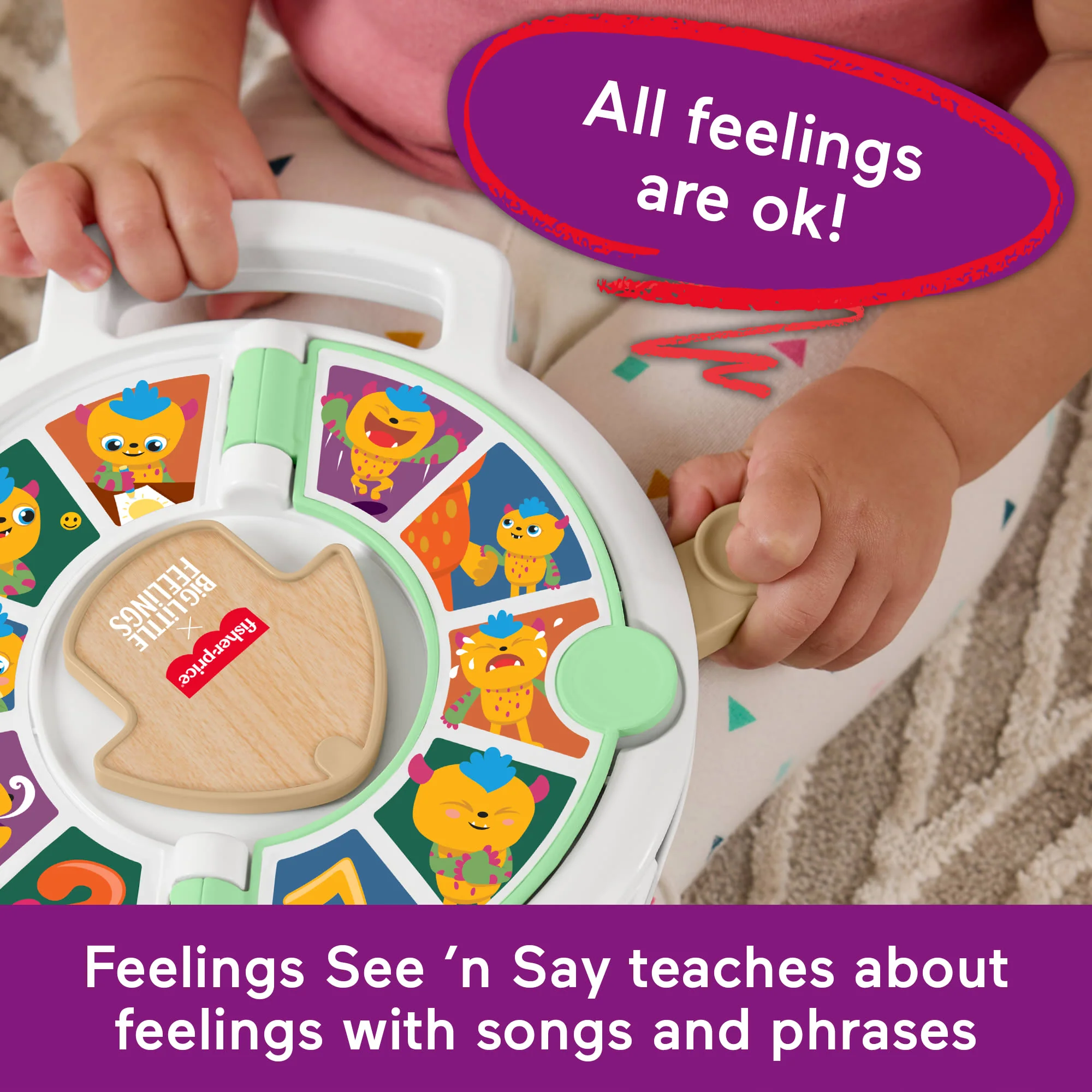 Fisher-Price Big Little Feelings Calm Down Play Kit, Set Of Learning Toys & Tips For Toddlers & Kids - Image 3