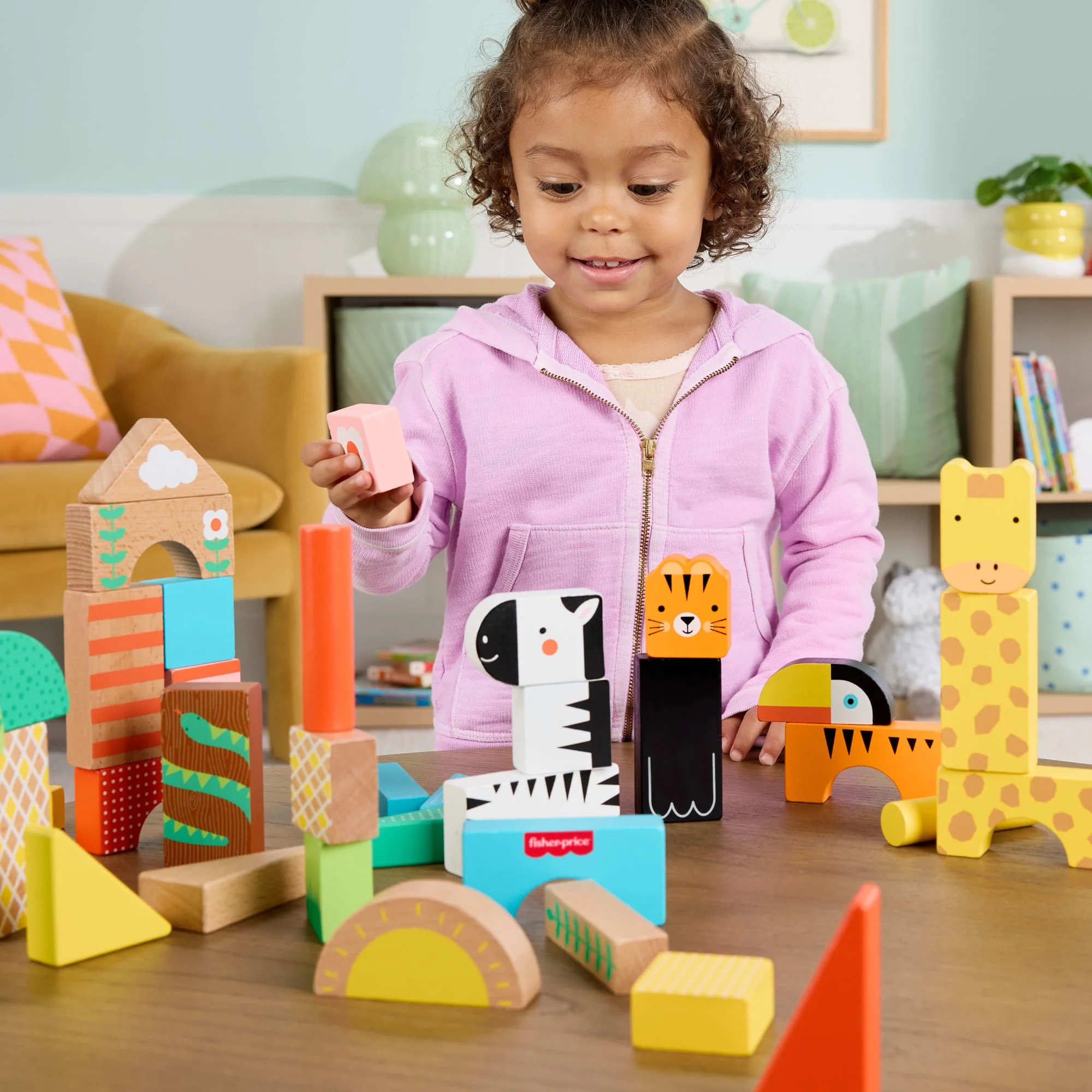 Fisher-Price® Blocs de La Jungle en Bois - Image 2