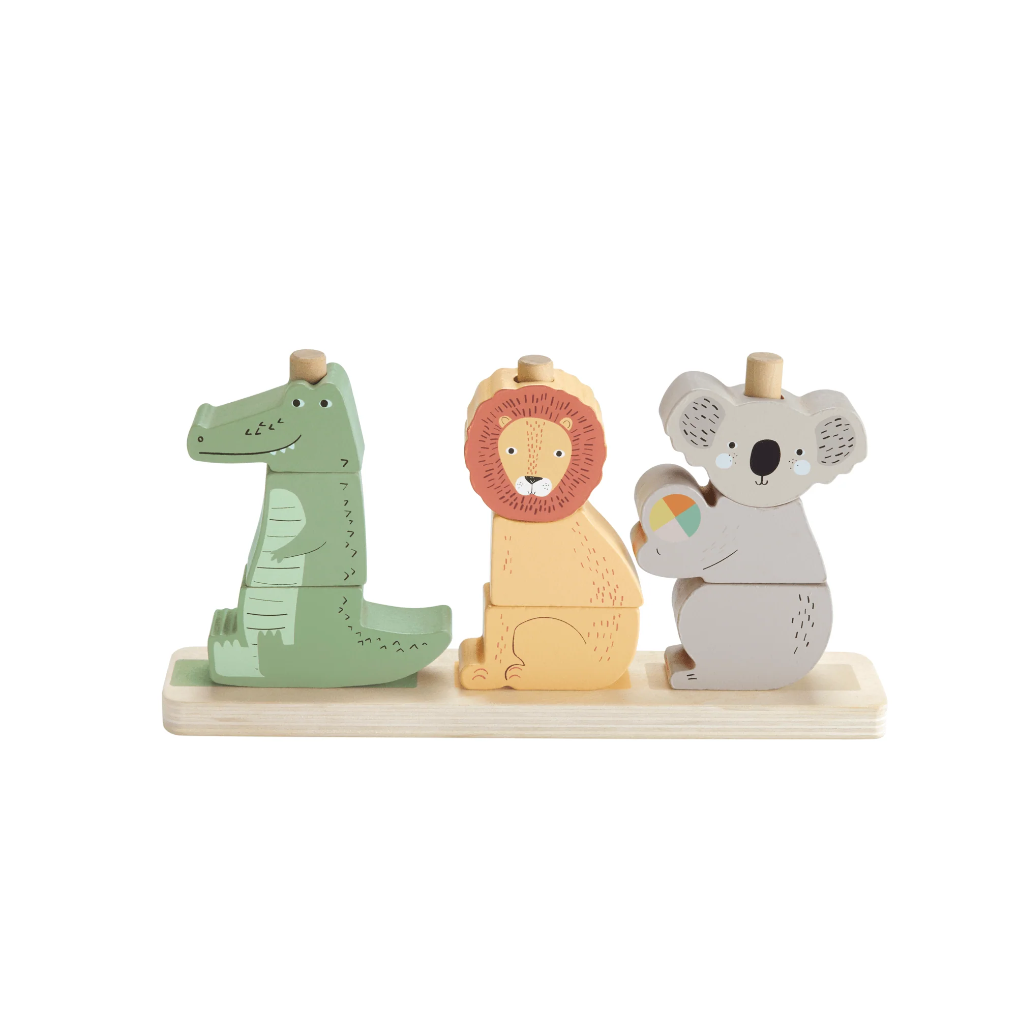 Fisher-Price Brinquedo para Bebês Animais Empilháveis de Madeira - Image 6
