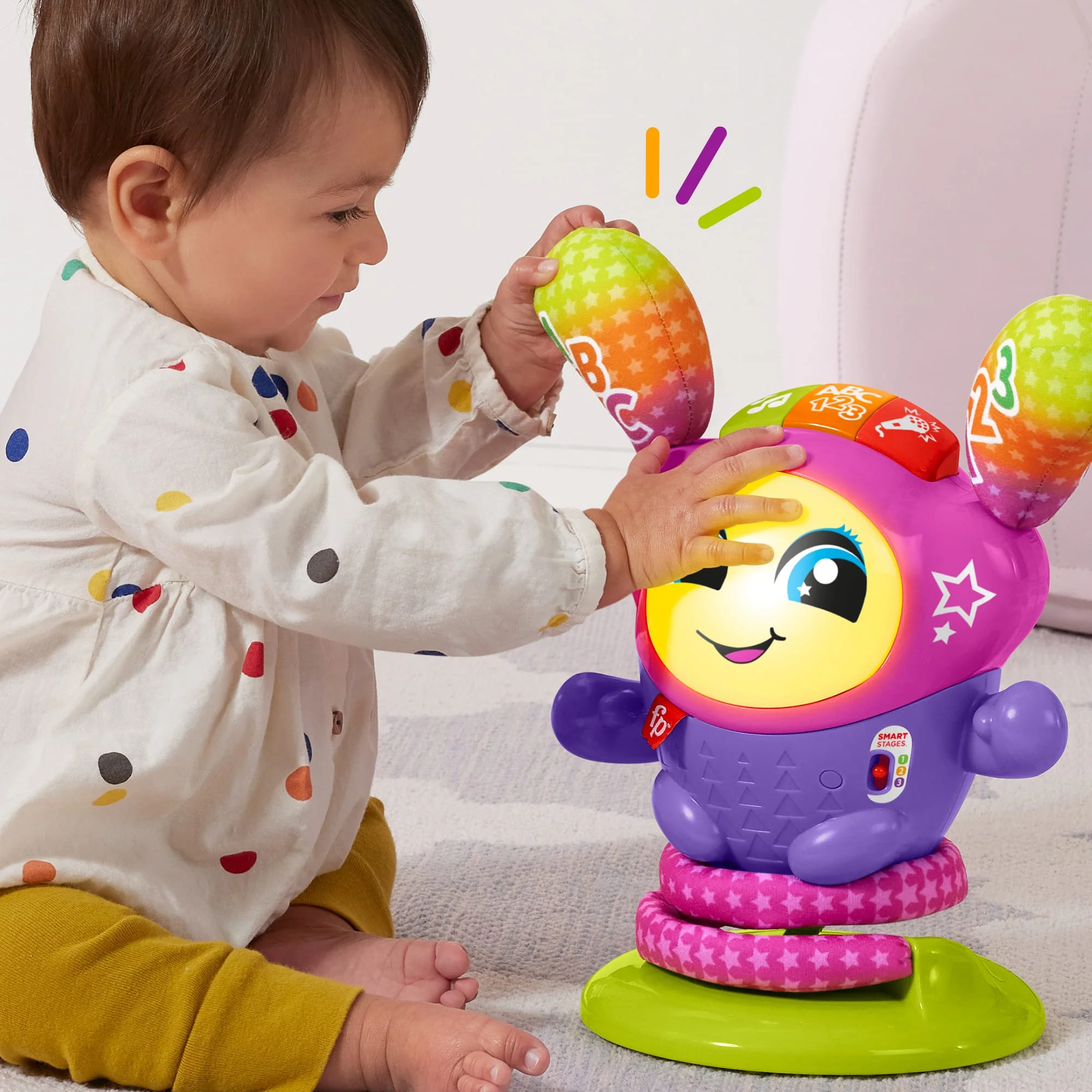 Fisher-Price Brinquedo para Bebês Dj Belle Pular e Aprender - Image 3
