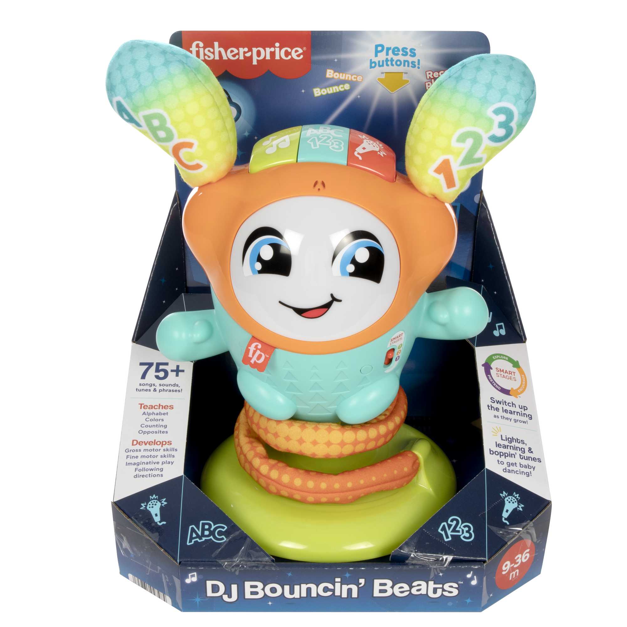 Fisher-Price Brinquedo para Bebês Dj Bouncy Pular e Aprender - Image 5
