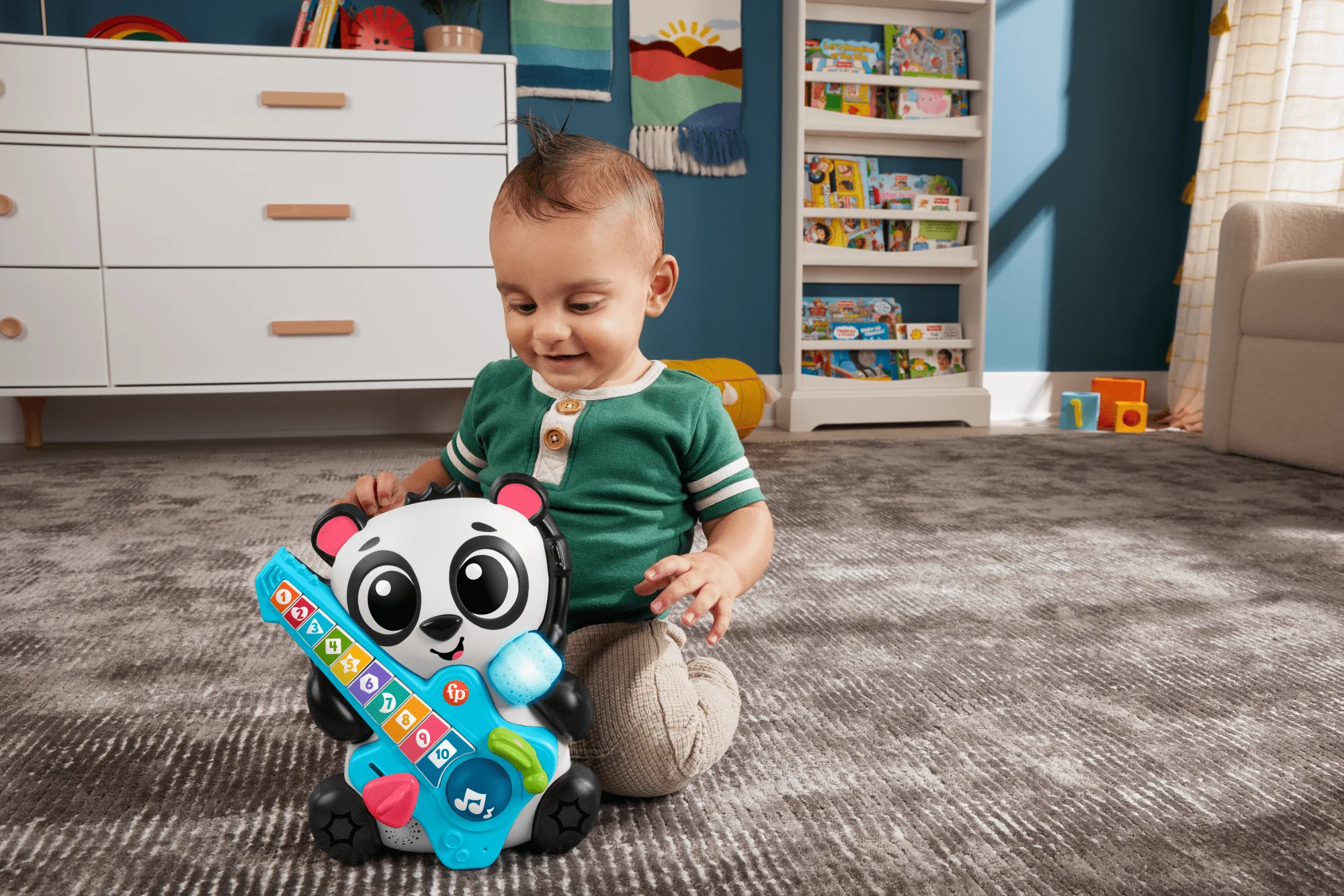 Fisher-Price Brinquedo para Bebês Esquadrão Musical Panda Vamos Contar Juntos - Image 2