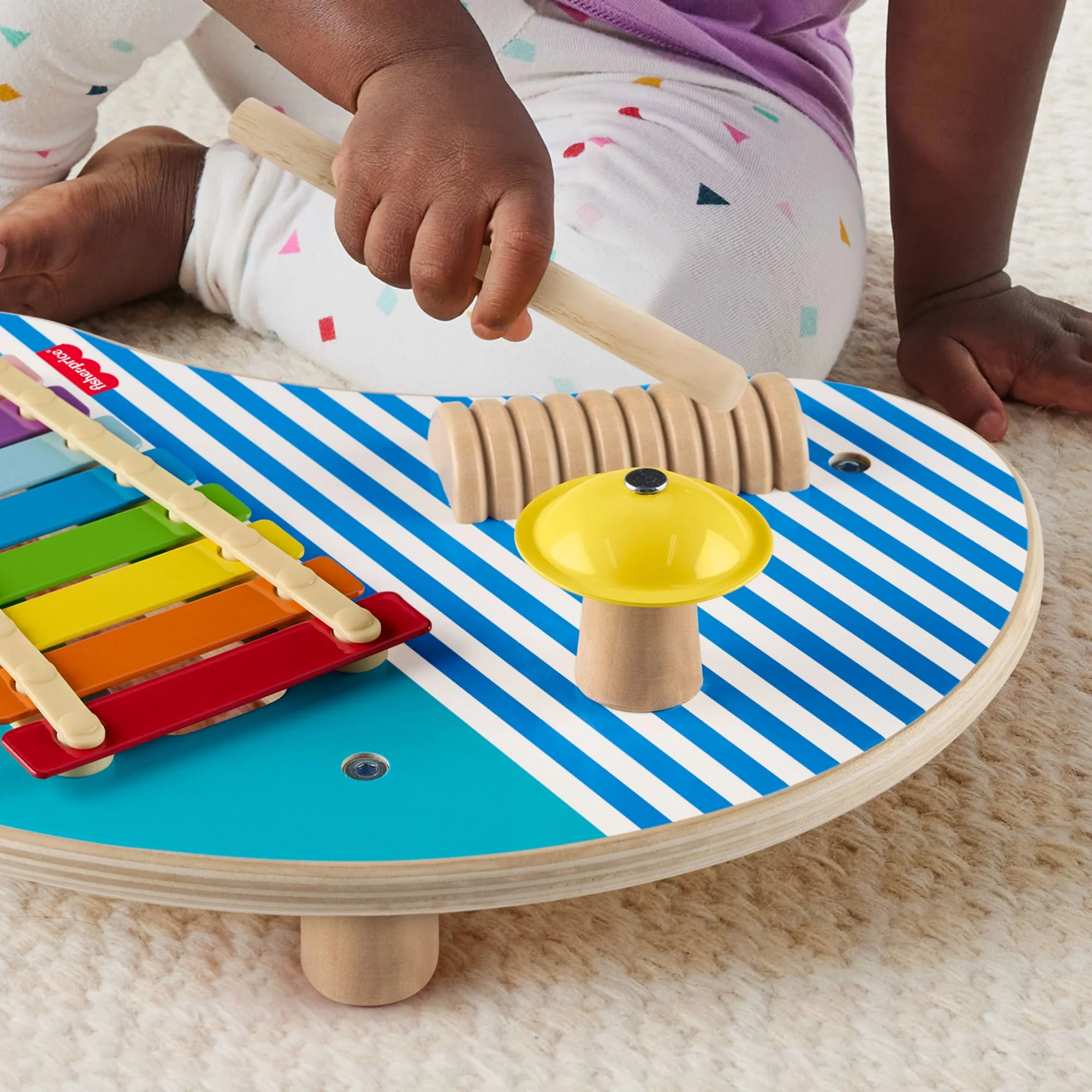 Fisher-Price Brinquedo para Bebês Mesa de Atividades Musicais de Madeira - Image 4