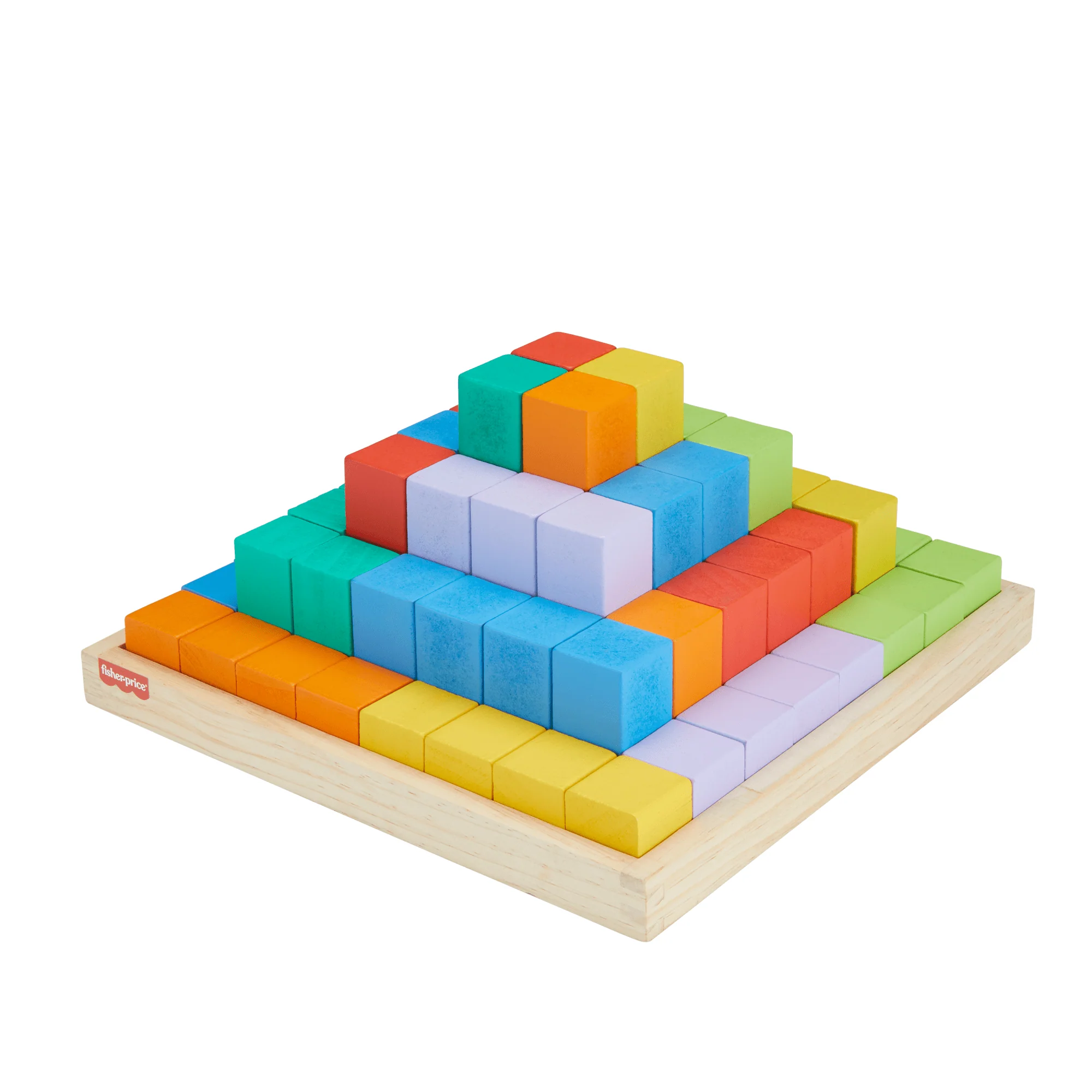 Fisher-Price Brinquedo para Bebês Pirâmide de Blocos de Madeira - Image 4