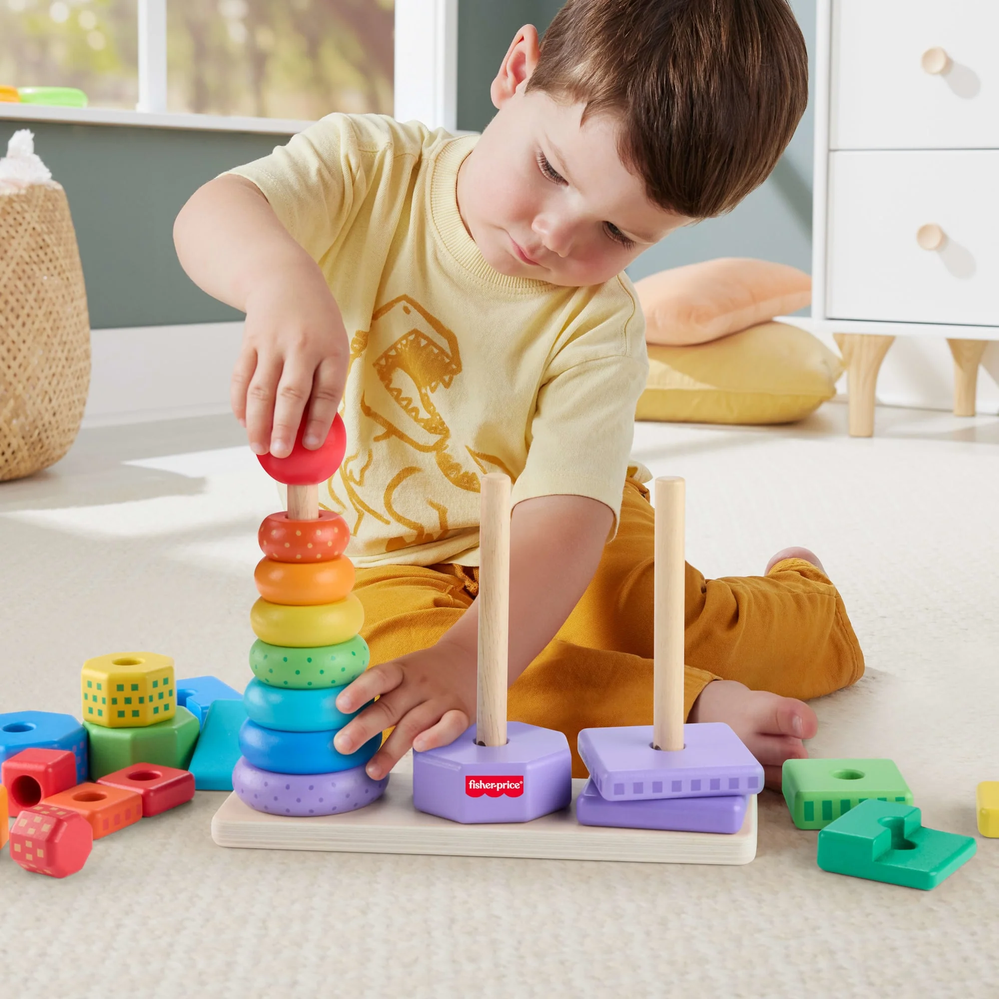 Fisher-Price Brinquedo para Bebês Torre de Atividades de Madeira - Image 2