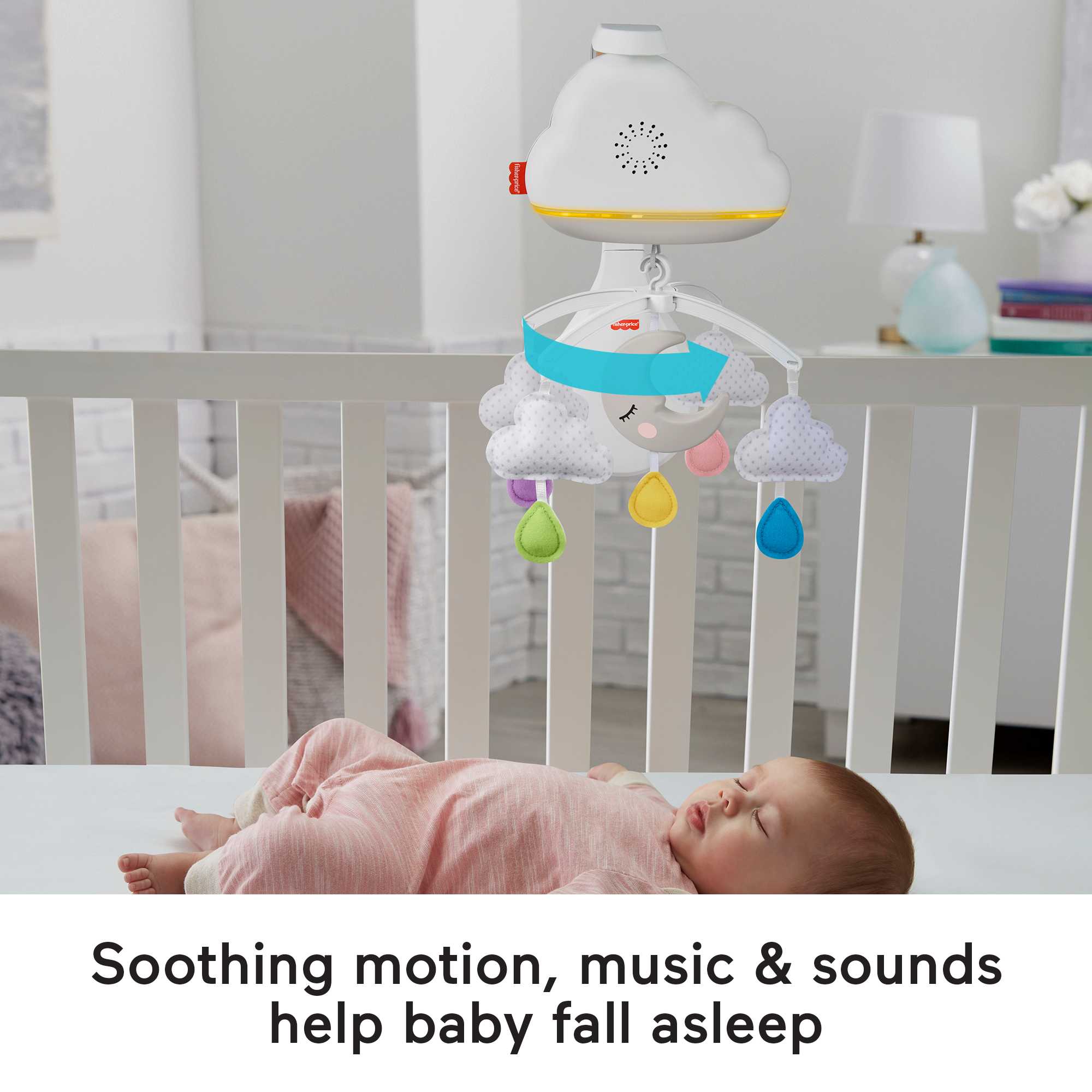 Fisher-Price Calming Clouds Mobile And SooTher, Crib Sound Machine - Image 3