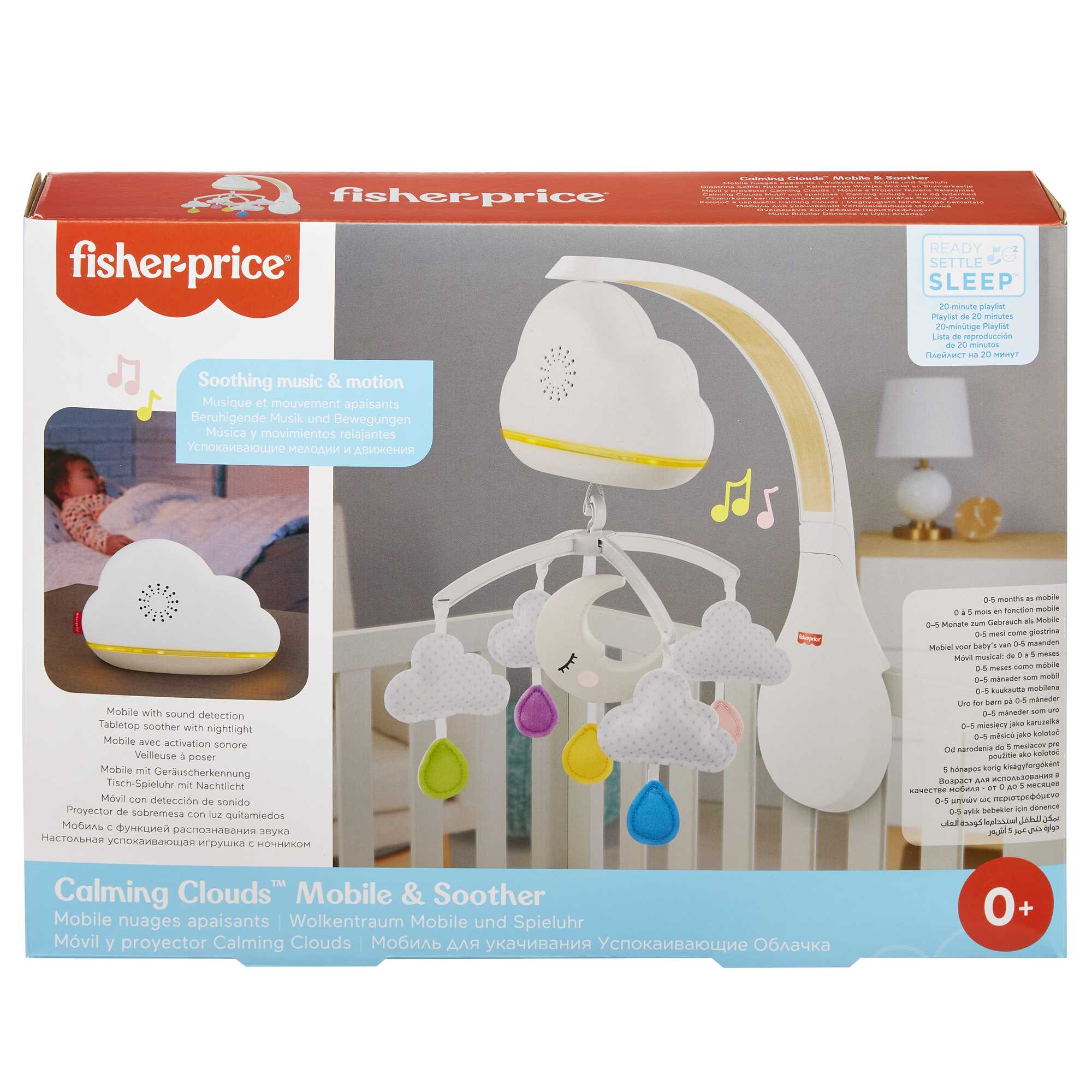 Fisher-Price Calming Clouds Mobile And SooTher, Crib Sound Machine - Image 6