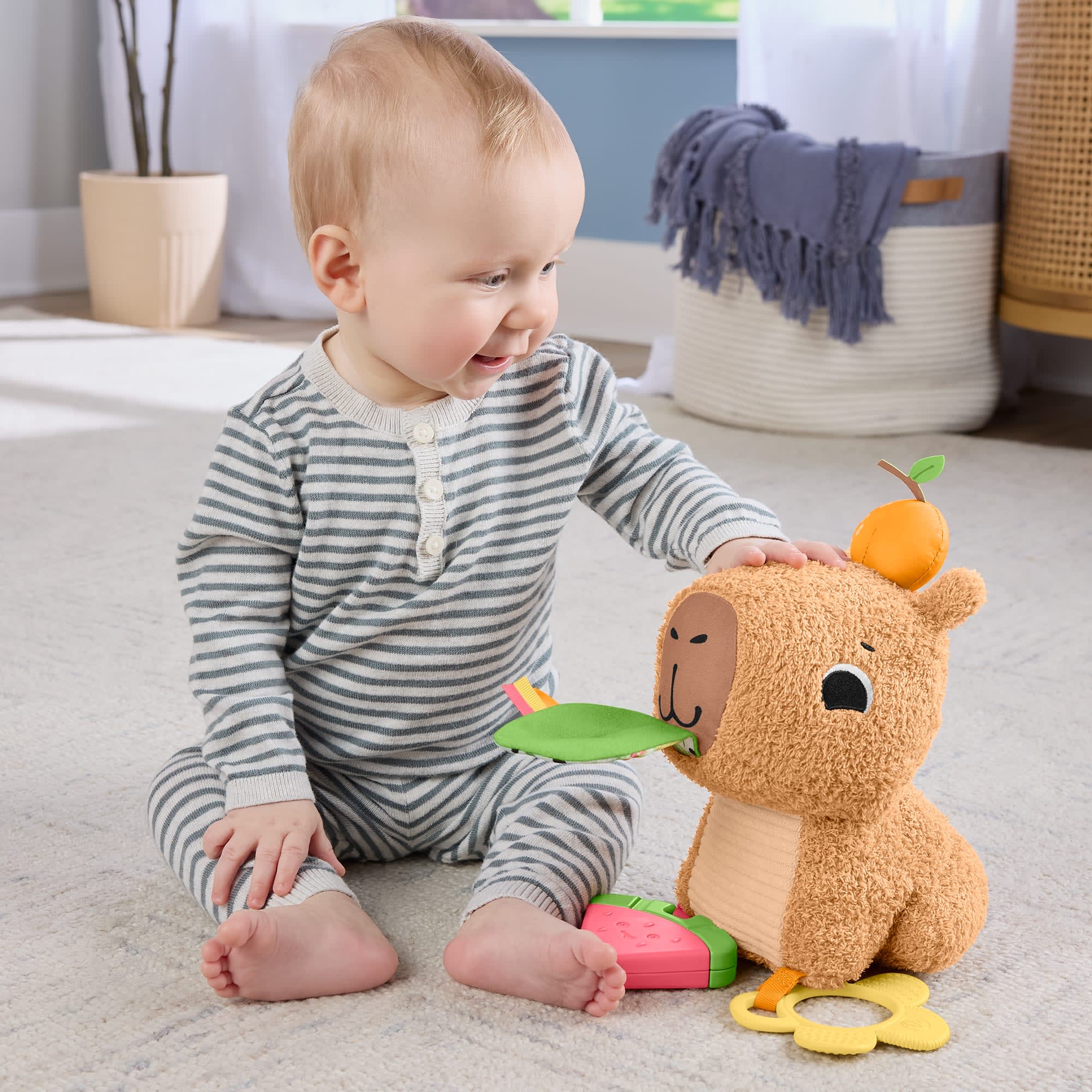 Fisher-Price® Capy Gourmand Doux, Jouet Sensoriel Pour Nouveau-Nés - Image 2