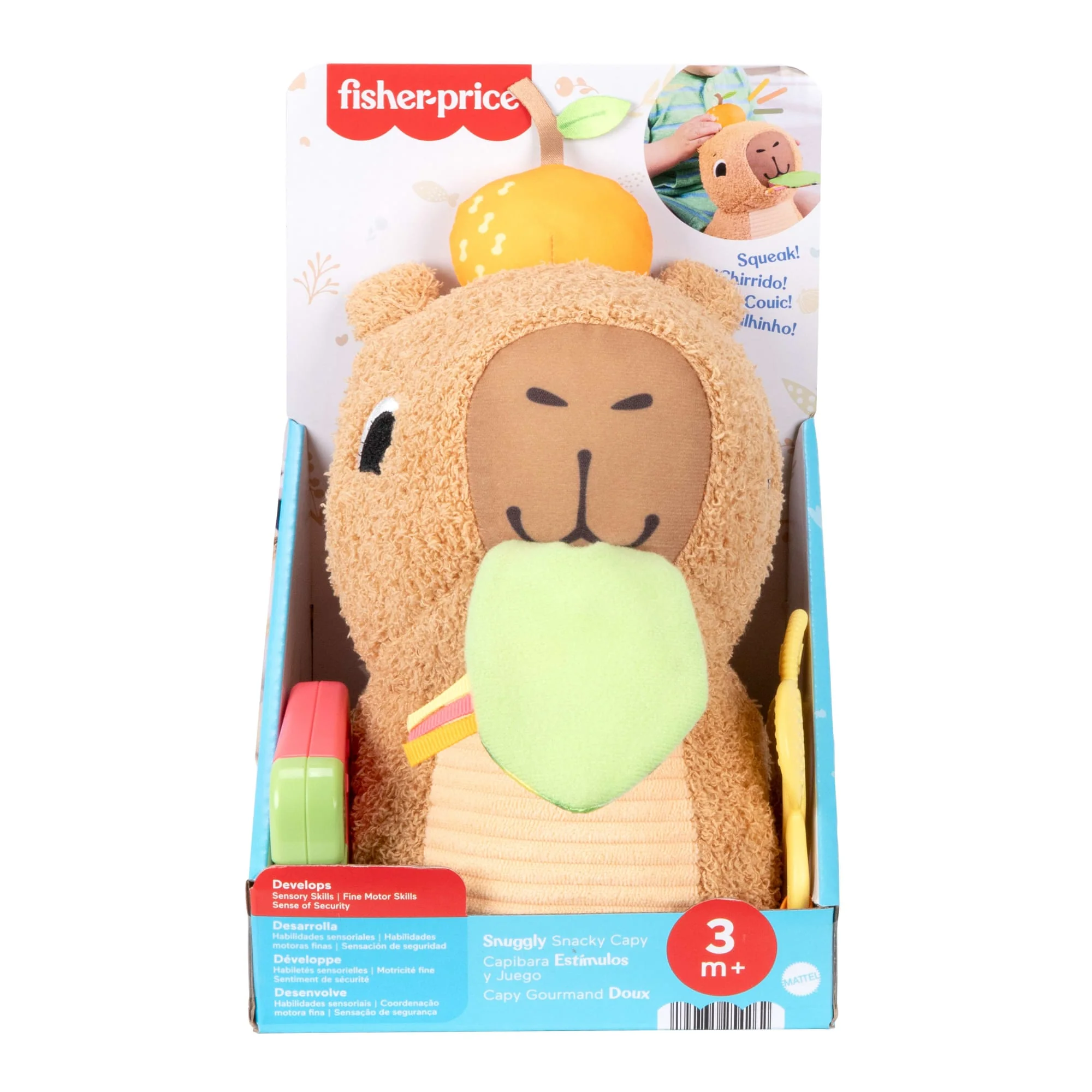 Fisher-Price® Capy Gourmand Doux, Jouet Sensoriel Pour Nouveau-Nés - Image 6